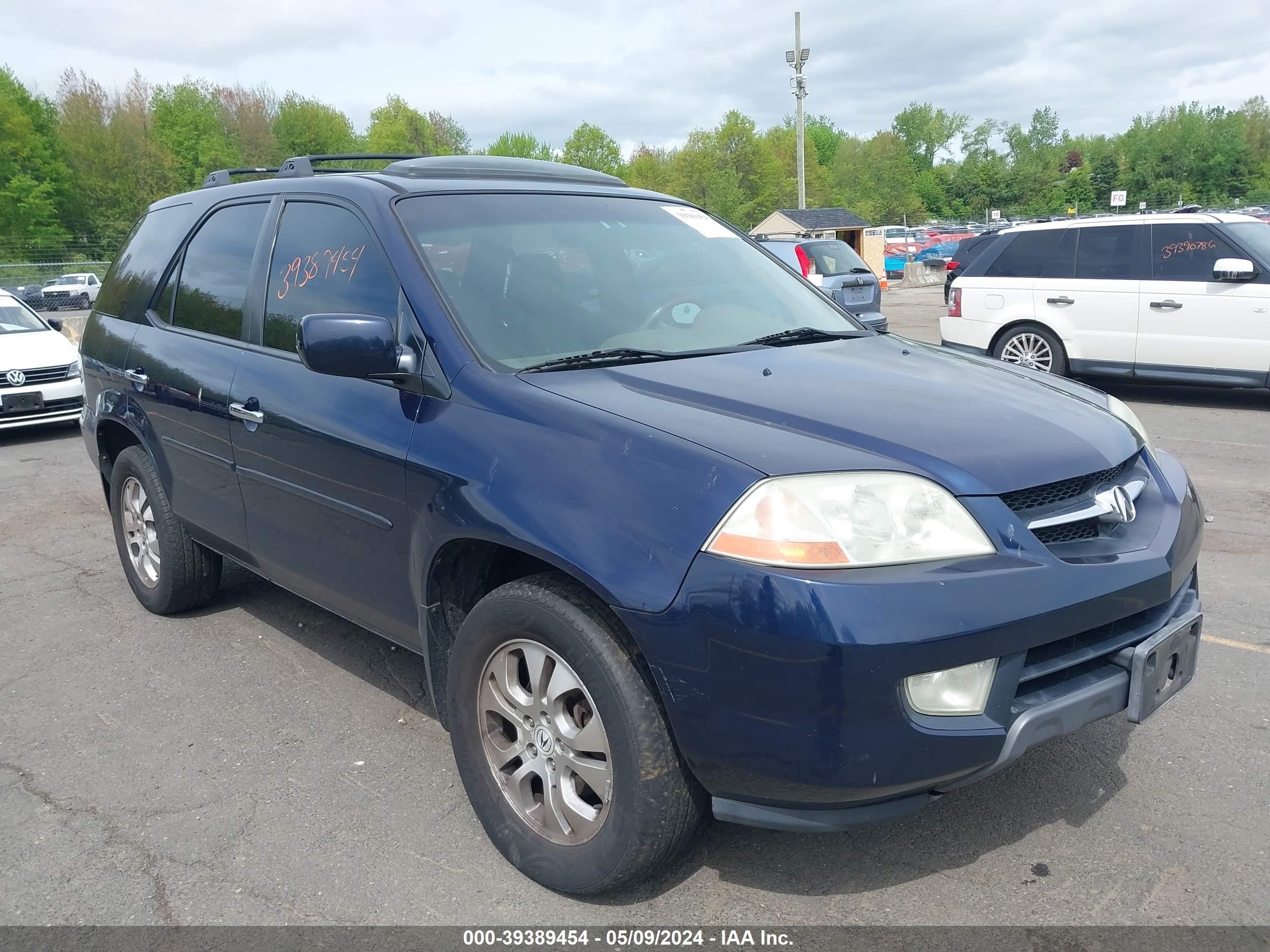 acura mdx 2003 2hnyd18893h525267