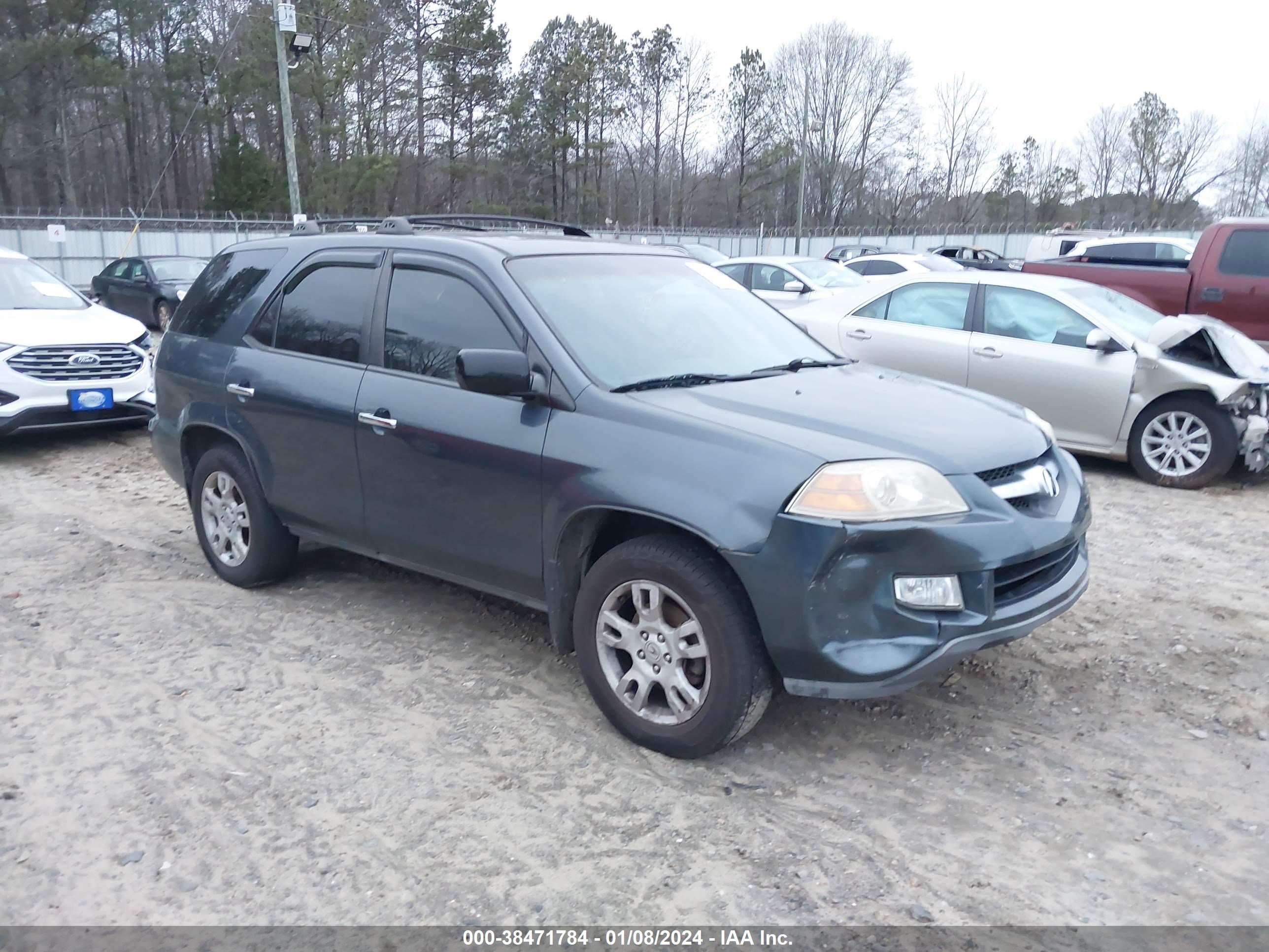 acura mdx 2006 2hnyd18906h507995