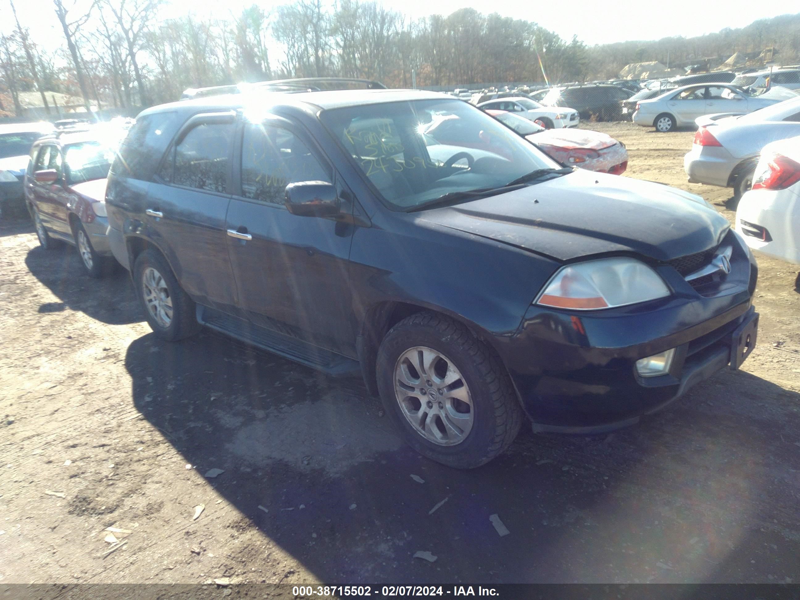 acura mdx 2003 2hnyd18913h541990