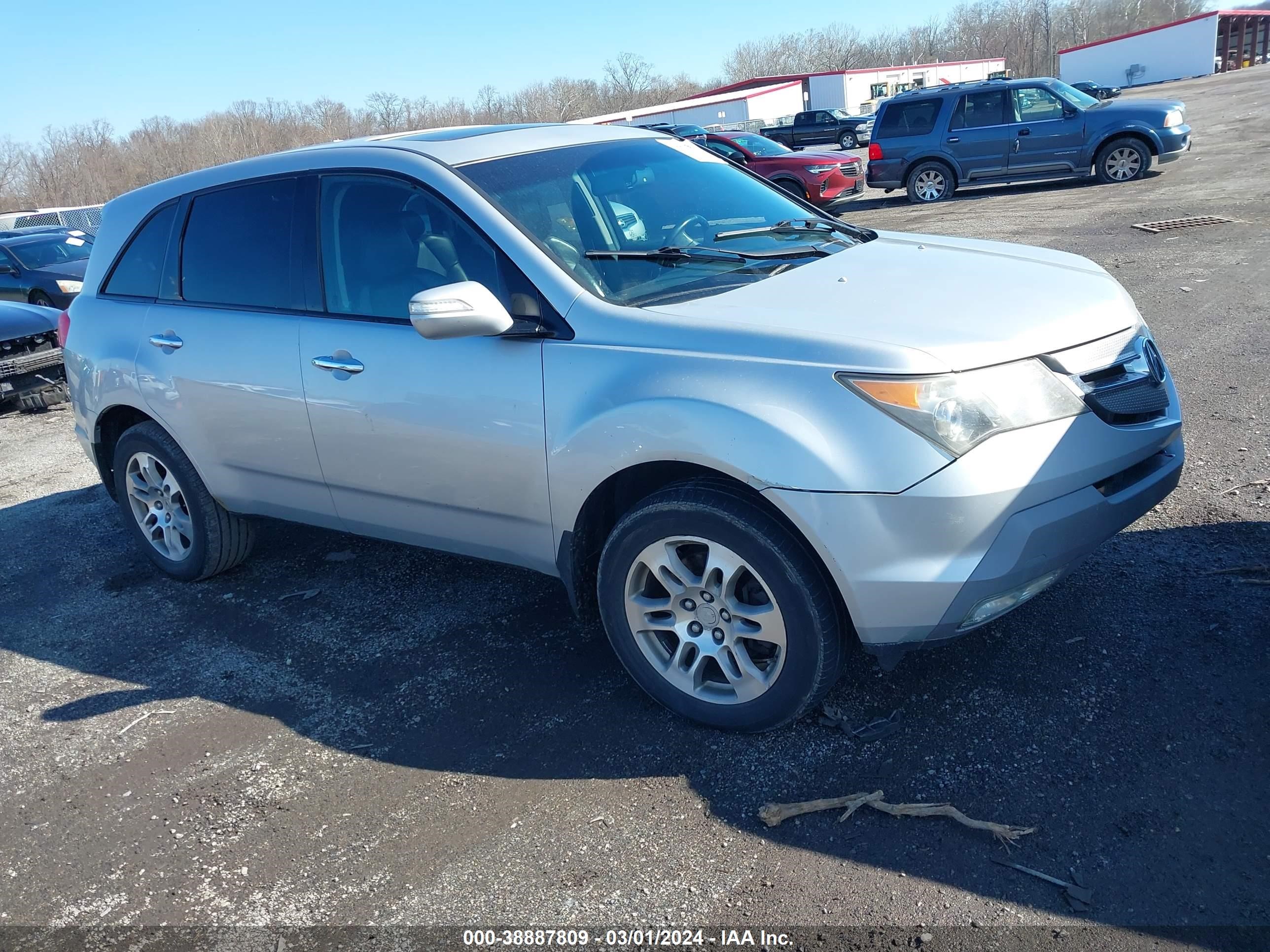 acura mdx 2008 2hnyd28238h502088