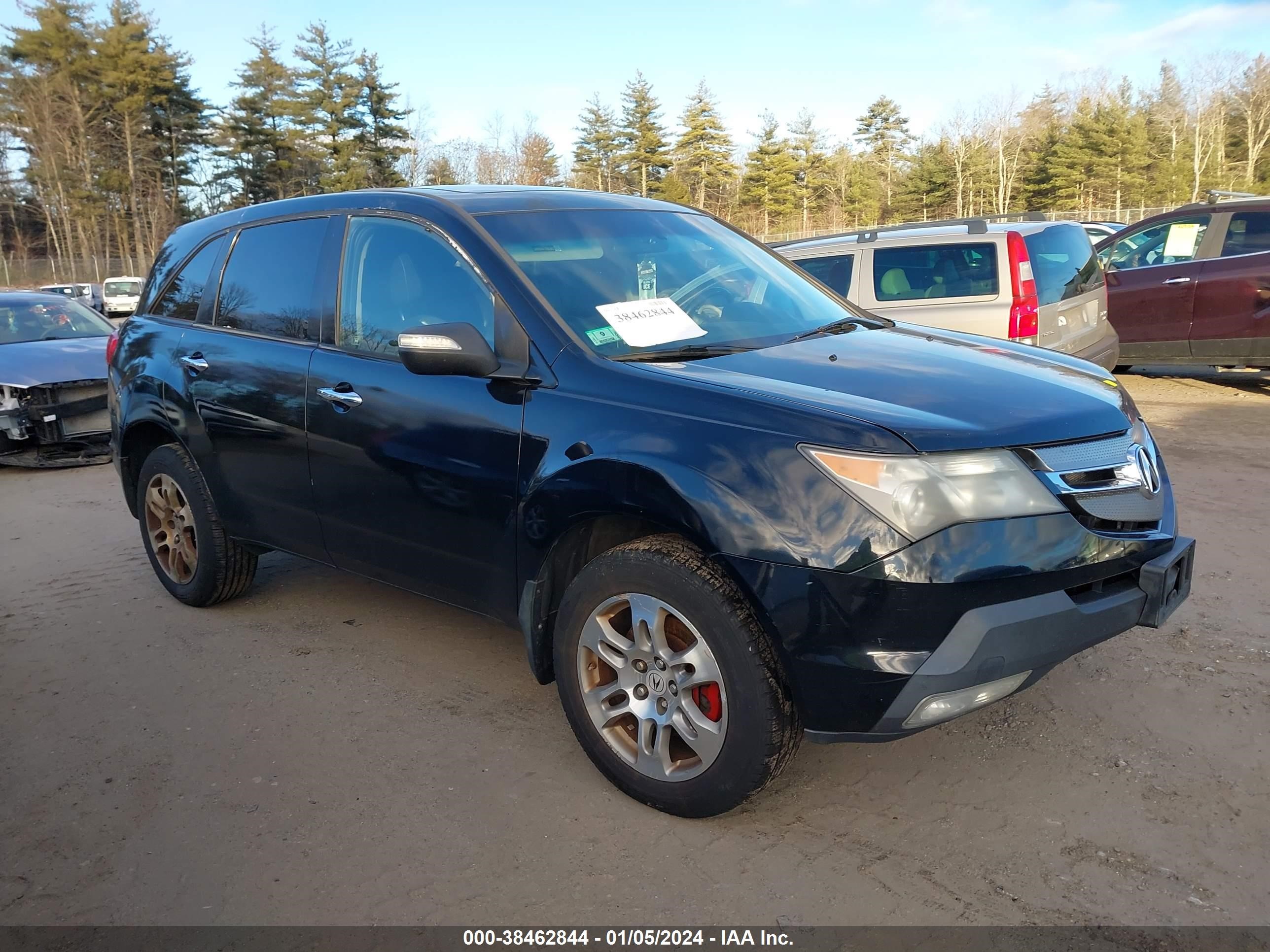 acura mdx 2007 2hnyd28267h507333