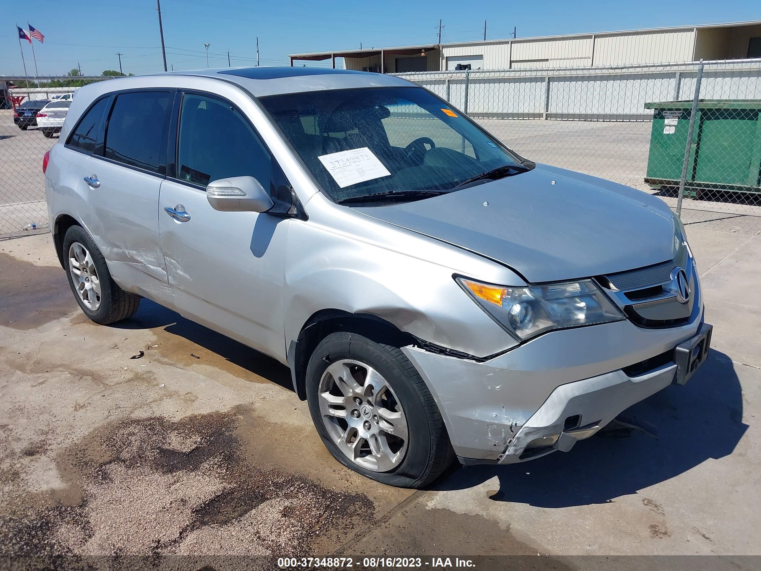 acura mdx 2007 2hnyd282x7h500207