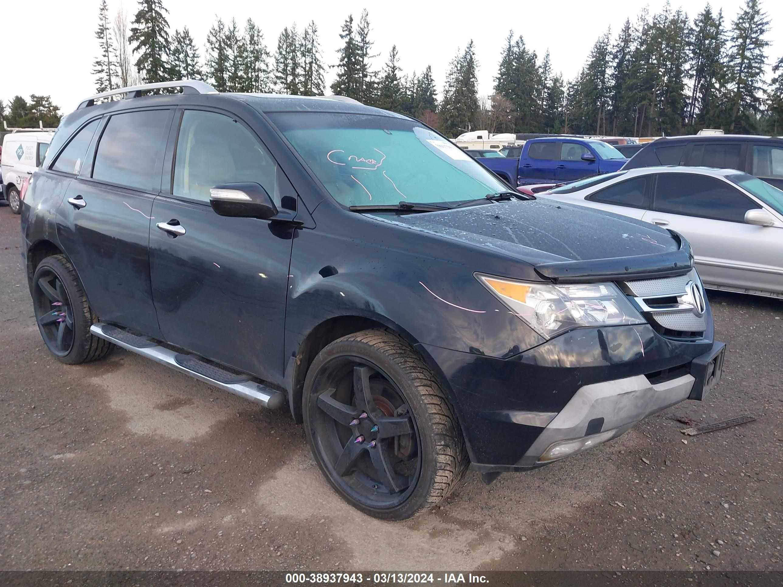 acura mdx 2007 2hnyd28307h523374