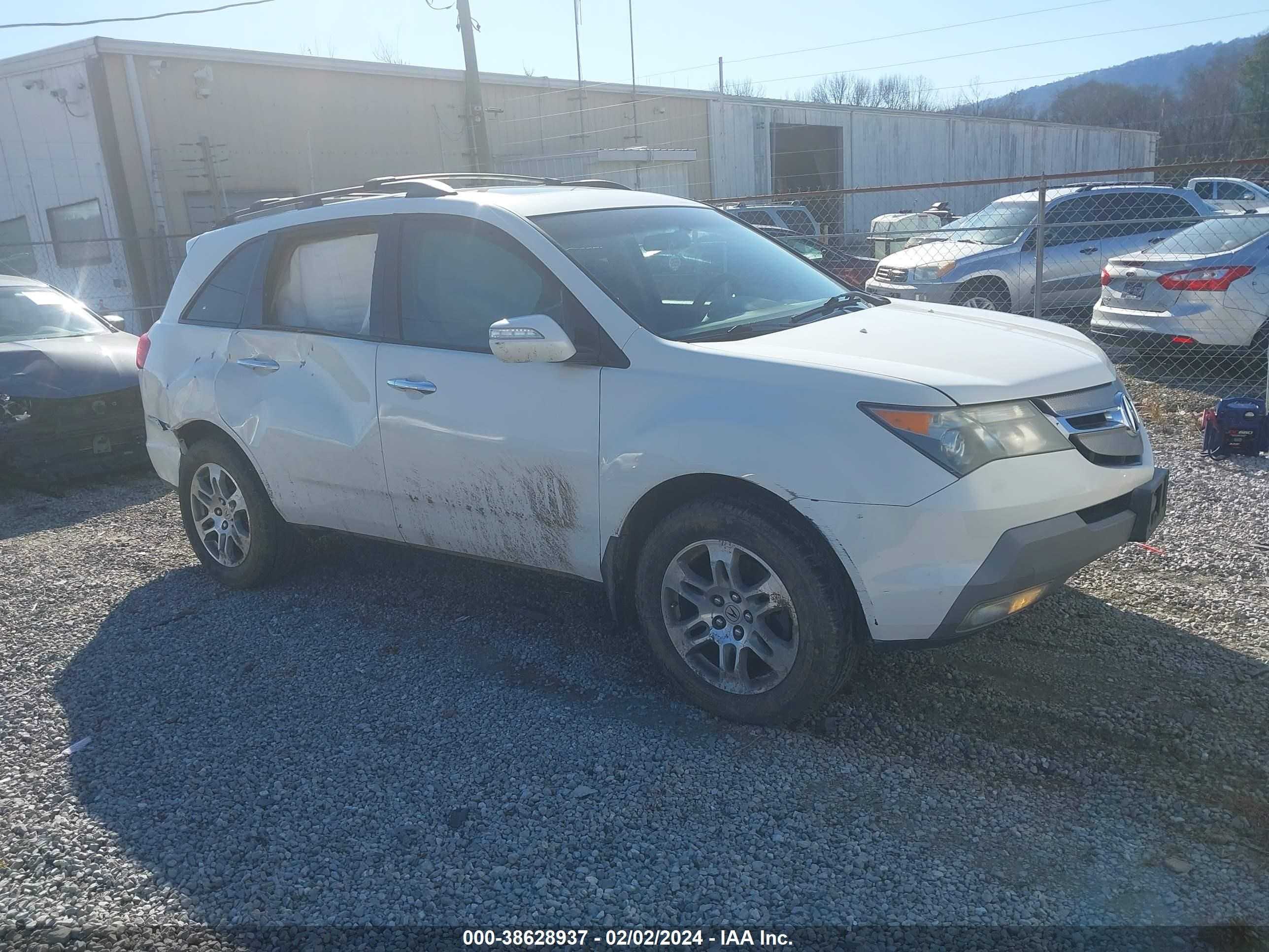 acura mdx 2007 2hnyd28307h539607