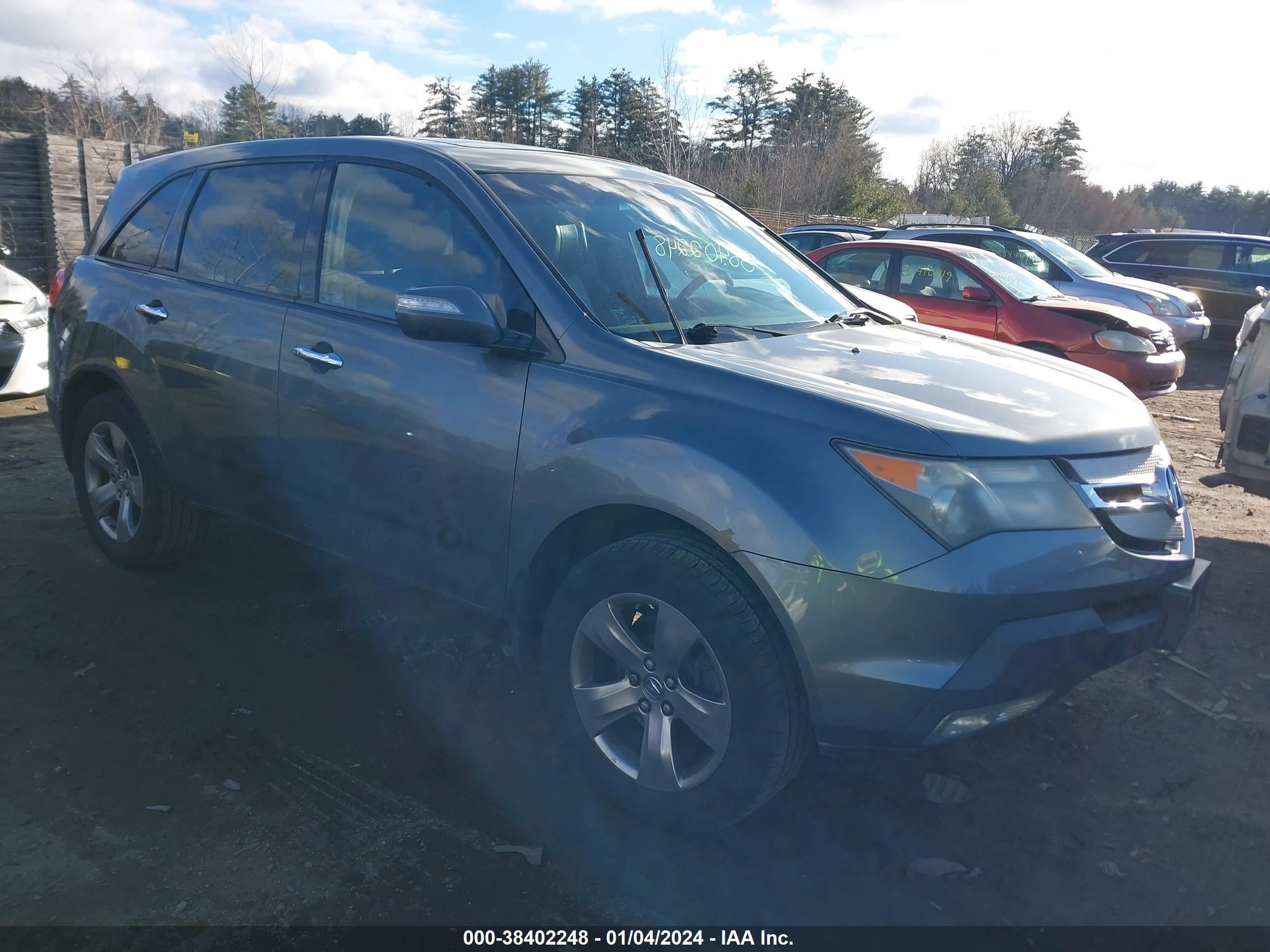 acura mdx 2008 2hnyd28318h512191