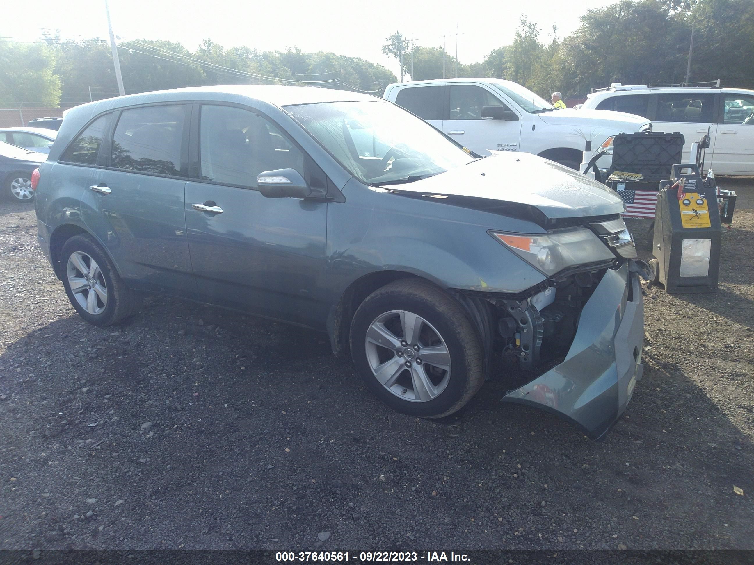 acura mdx 2007 2hnyd28337h526544