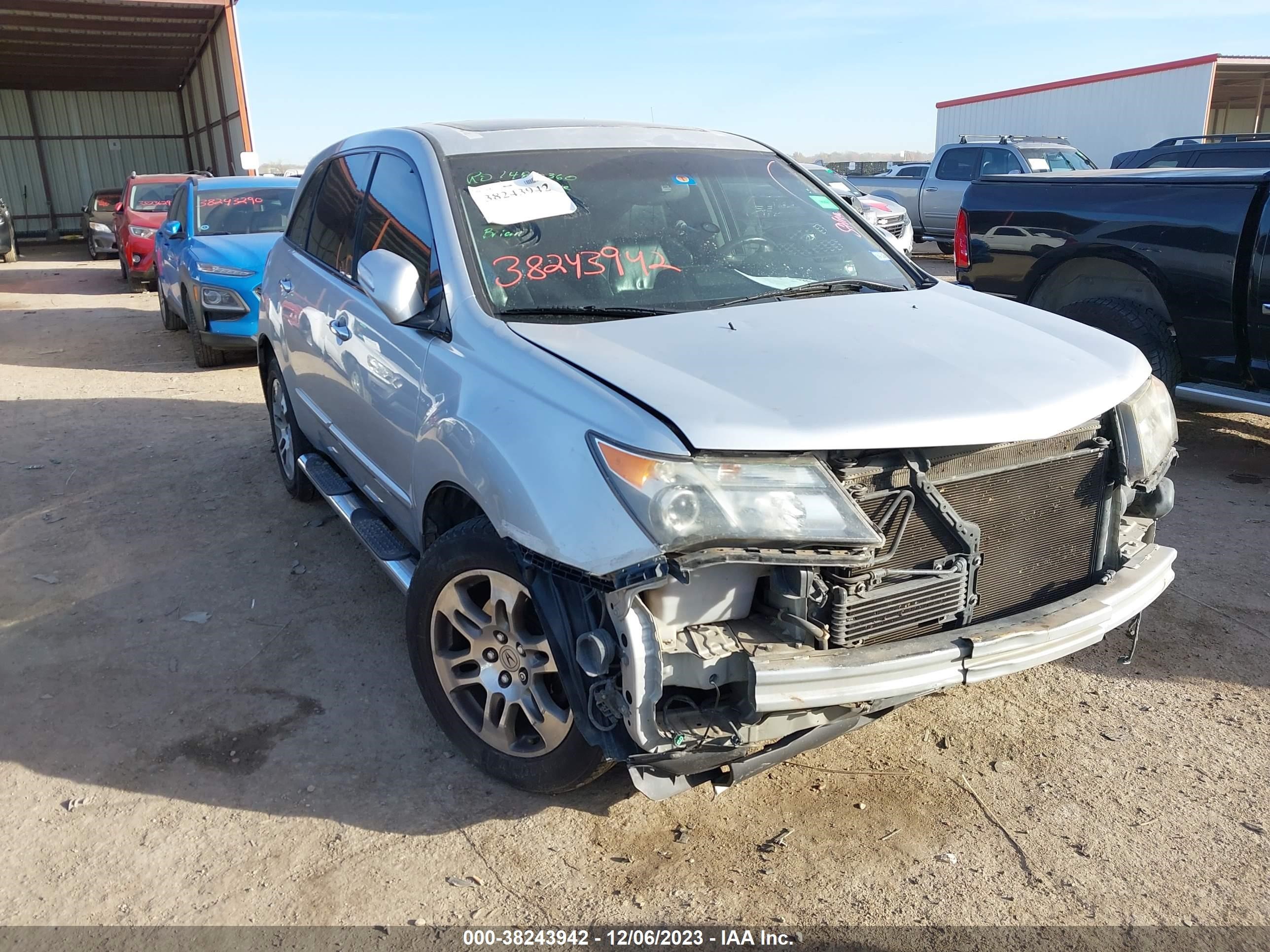 acura mdx 2007 2hnyd28377h509908