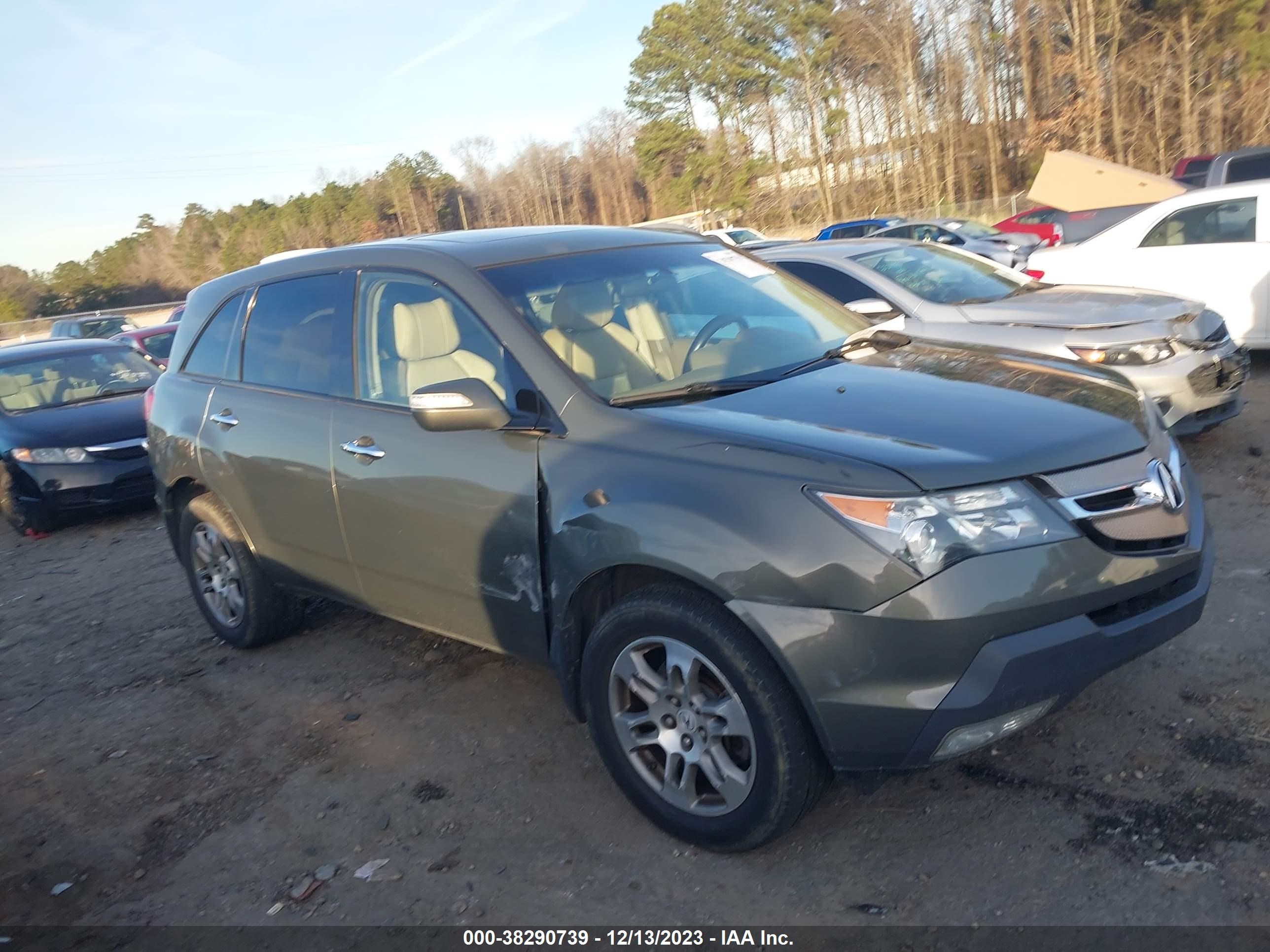 acura mdx 2007 2hnyd28397h538438