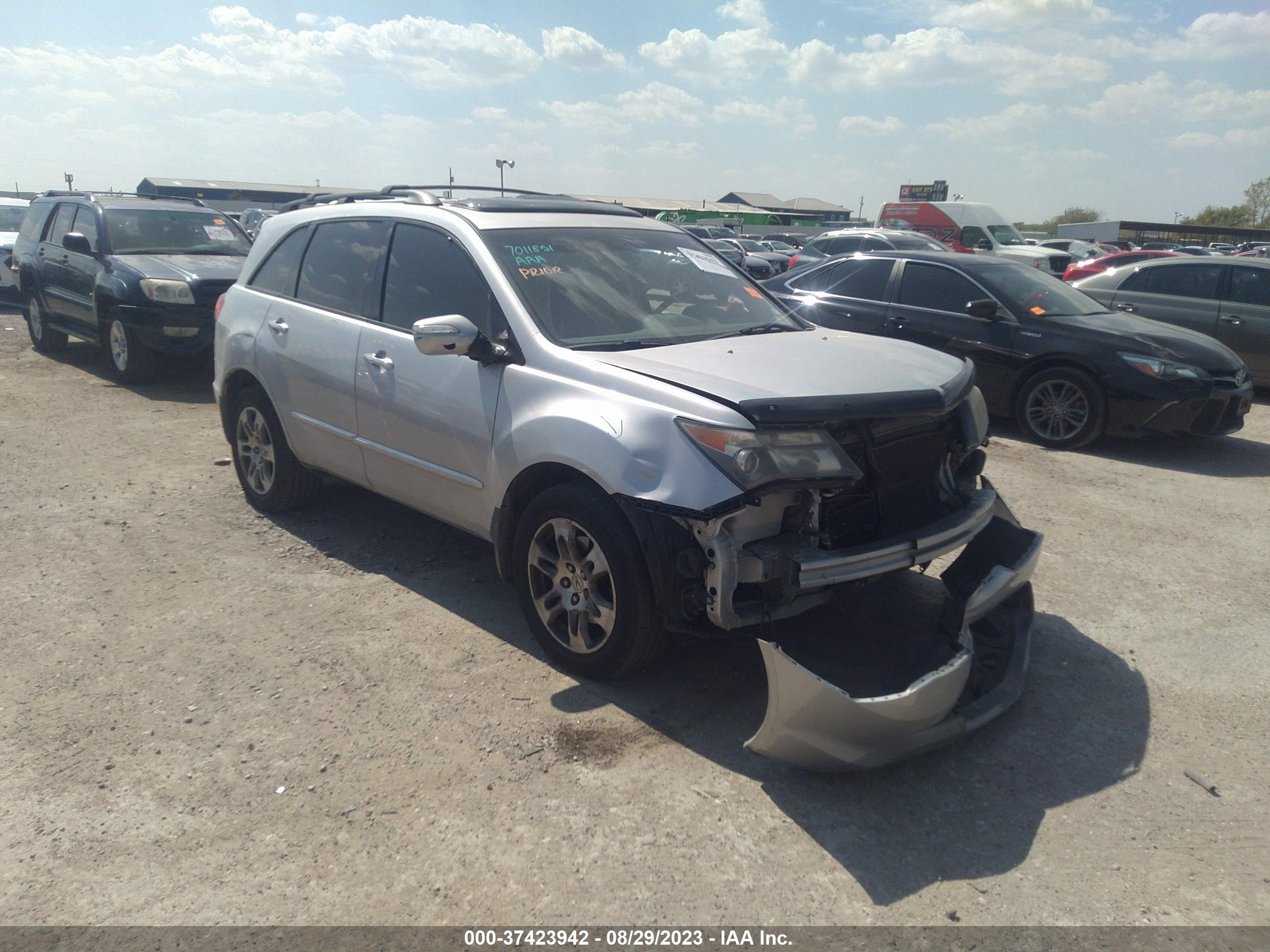 acura mdx 2007 2hnyd28407h535369