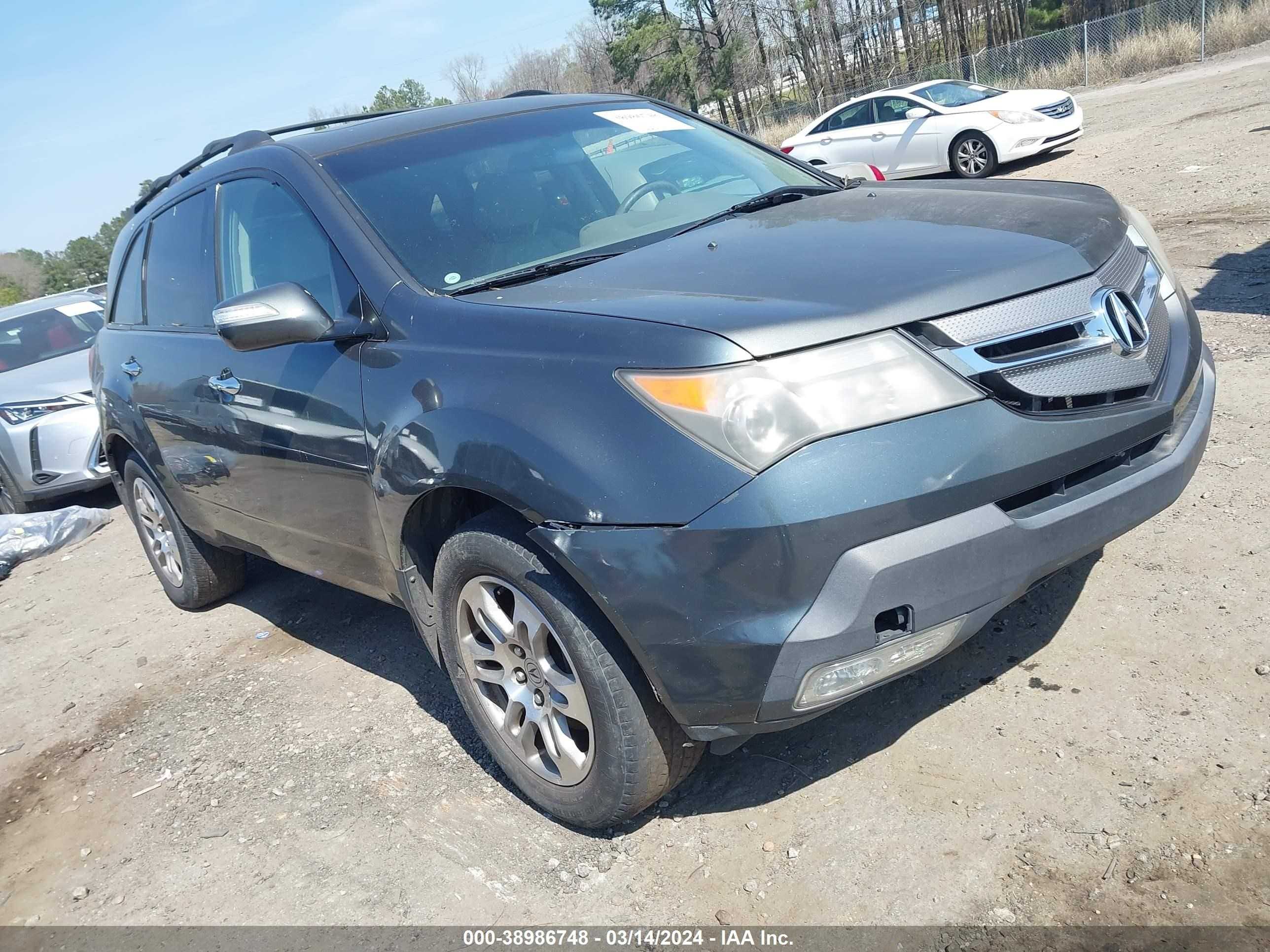 acura mdx 2007 2hnyd28427h531808