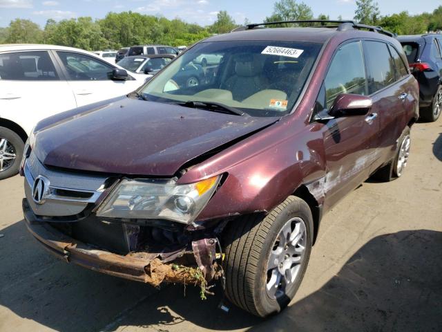 acura mdx techno 2007 2hnyd28457h521175