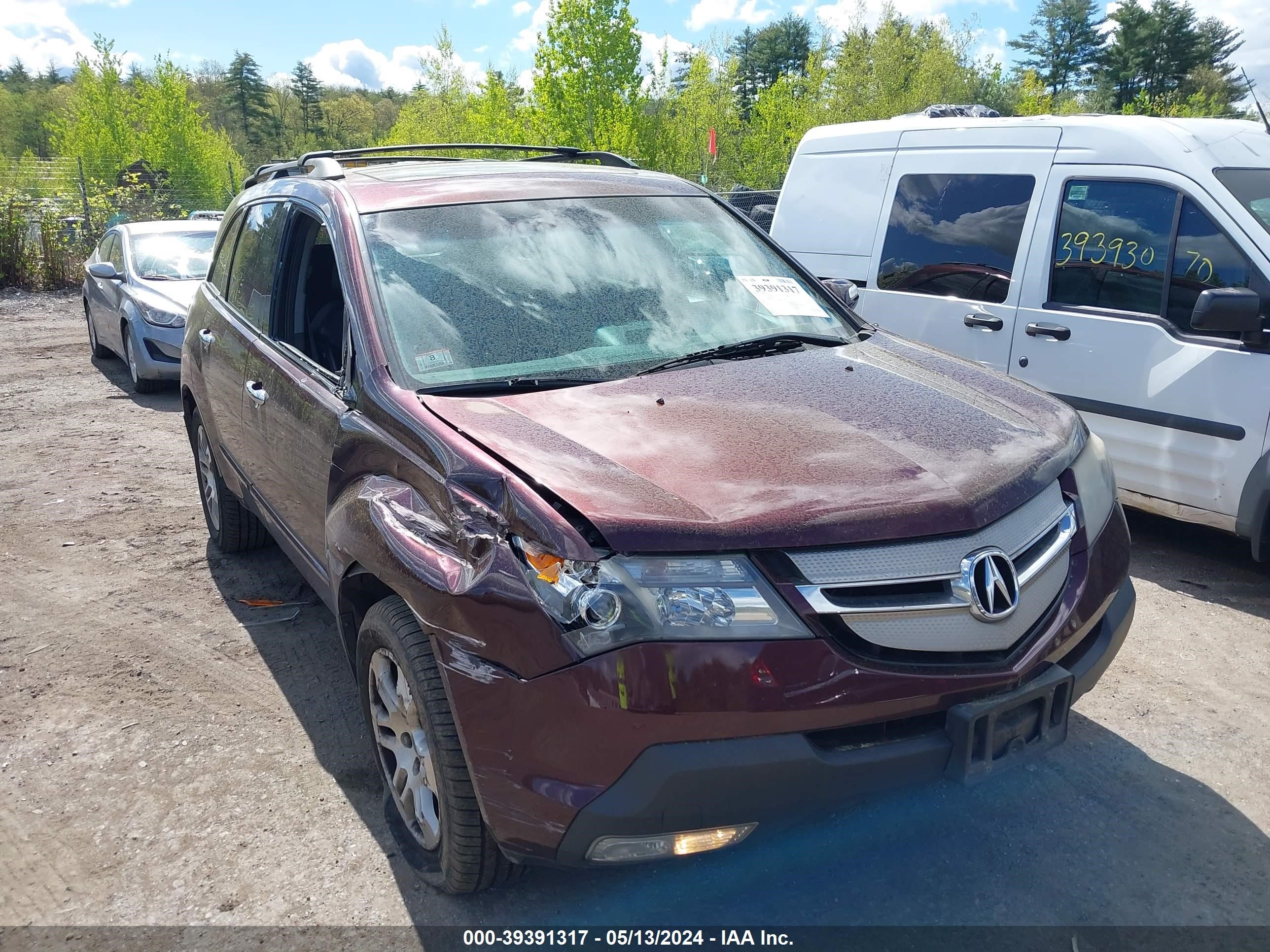 acura mdx 2007 2hnyd28457h550143