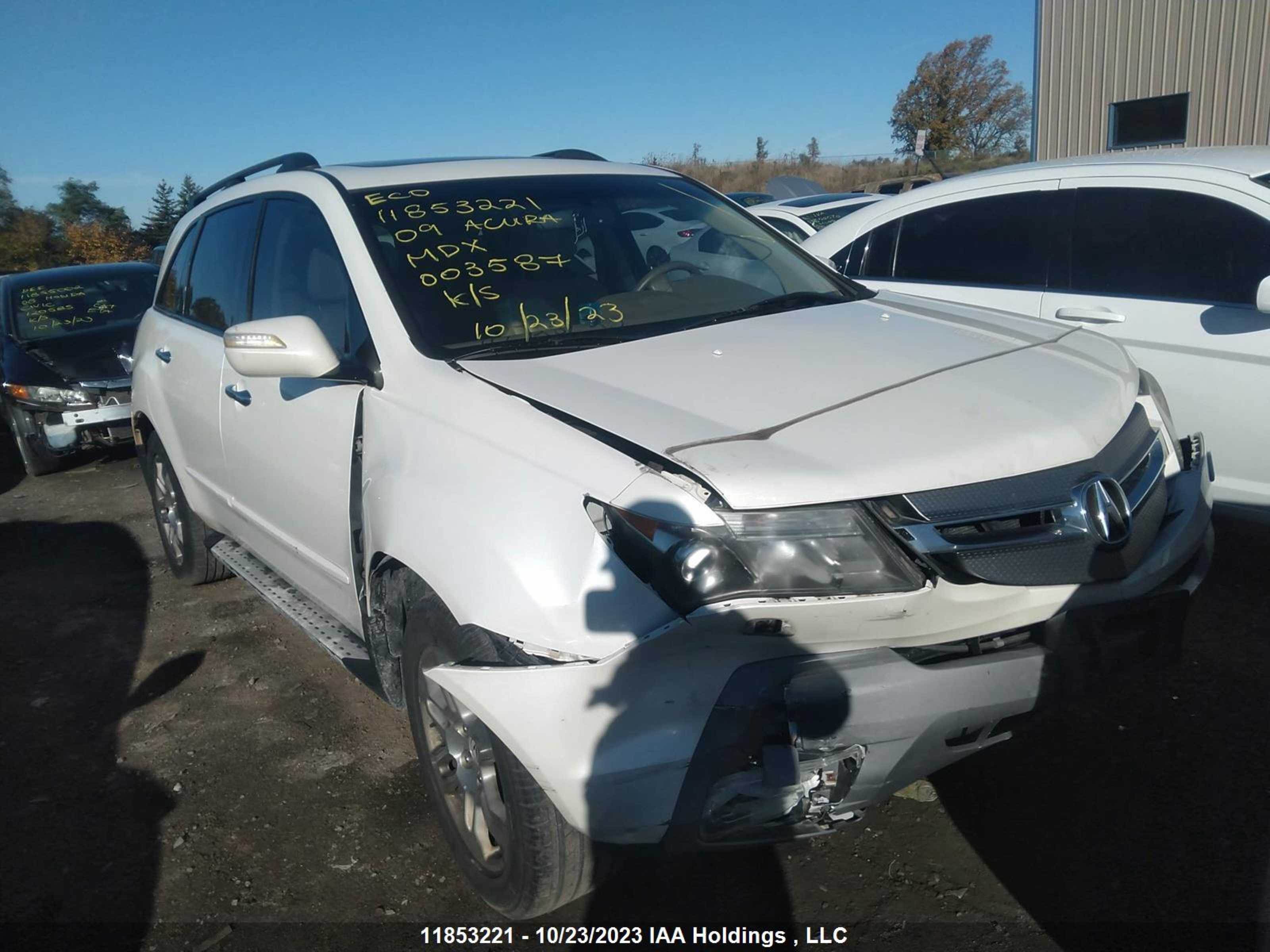 acura mdx 2009 2hnyd28679h003587