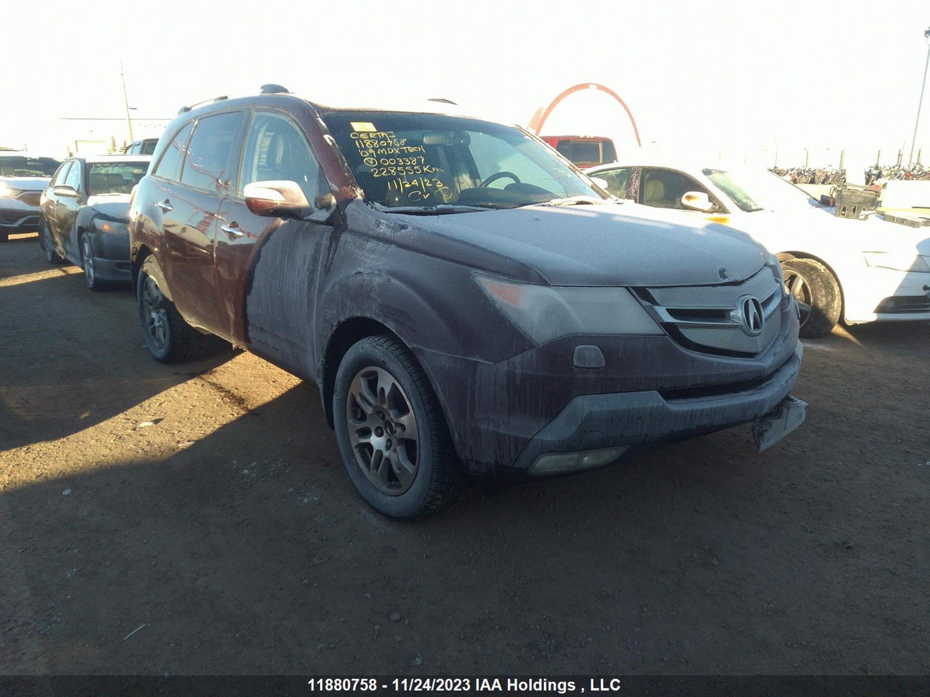 acura mdx 2009 2hnyd286x9h003387