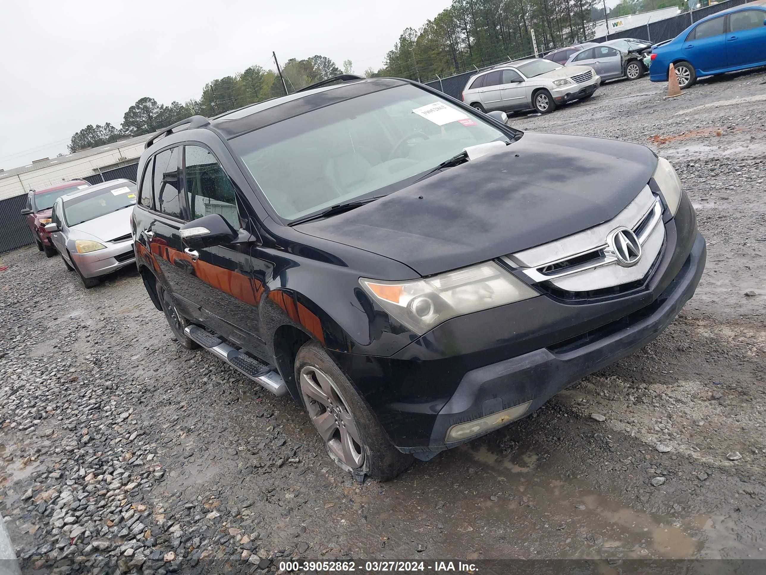 acura mdx 2007 2hnyd28827h501324