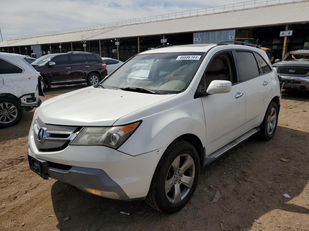 acura mdx 2007 2hnyd28847h516214