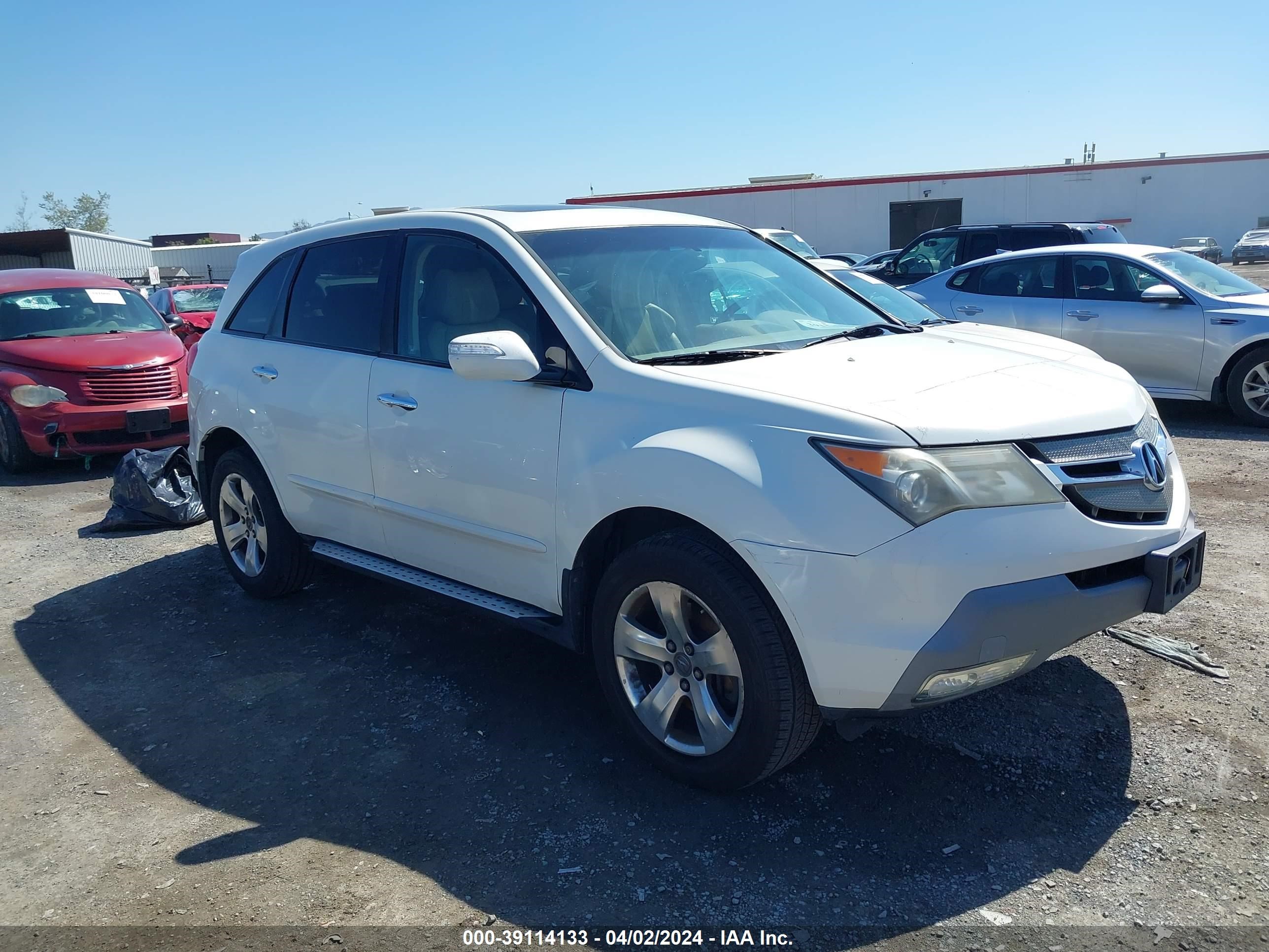 acura mdx 2007 2hnyd28867h502766