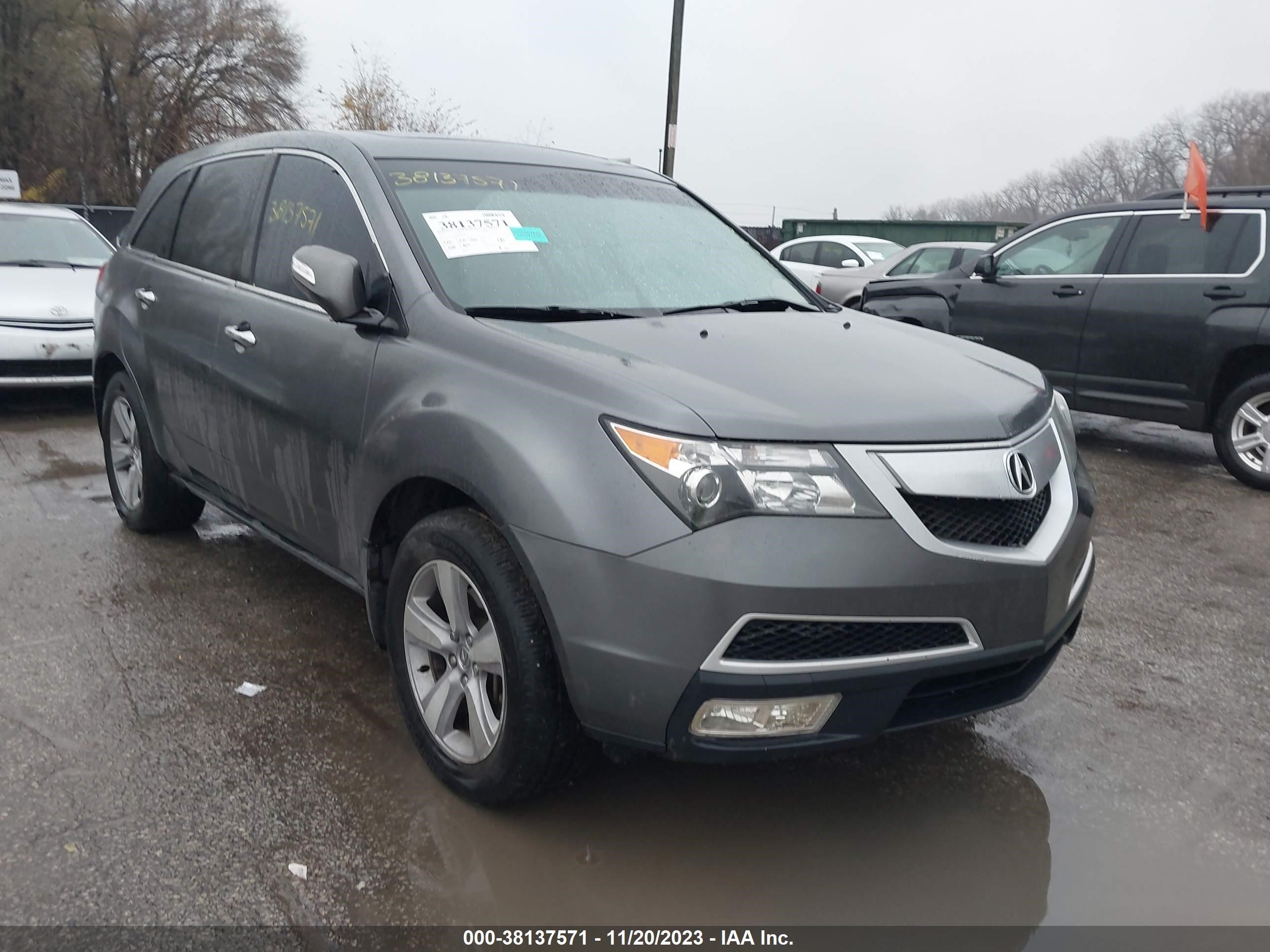 acura mdx 2011 2hnyd2h28bh534705