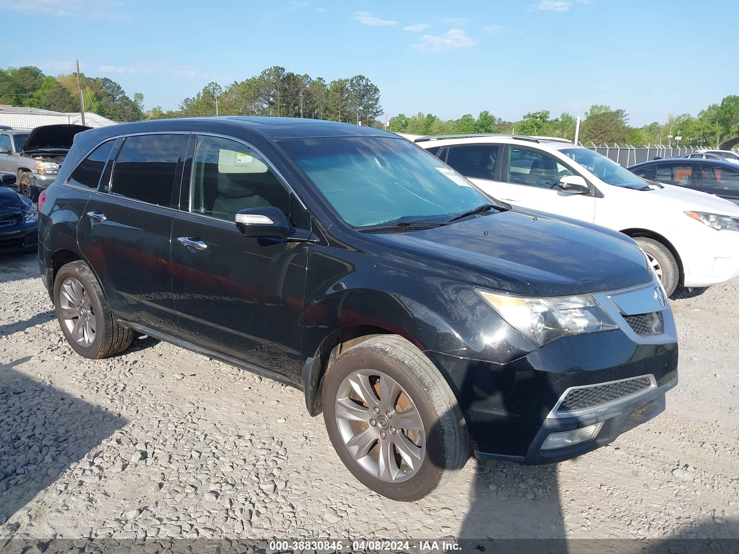 acura mdx 2011 2hnyd2h56bh540089