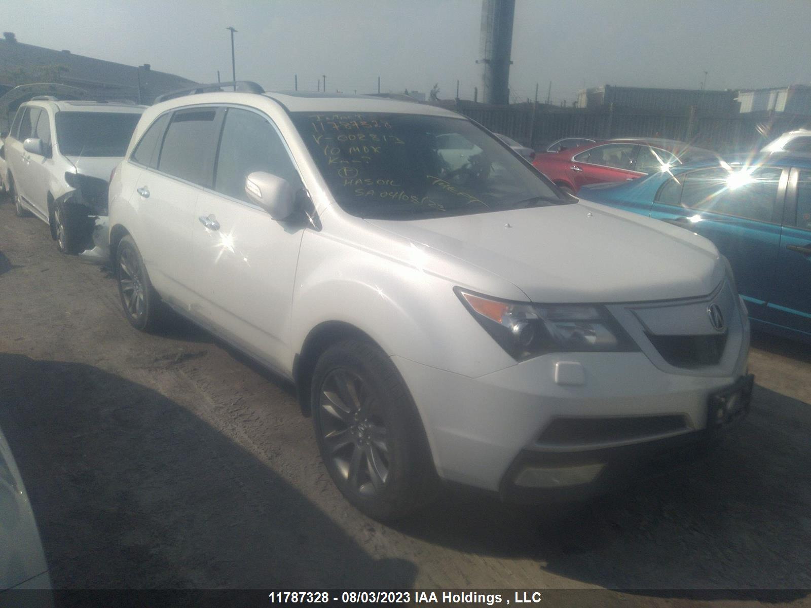 acura mdx 2010 2hnyd2h70ah002813