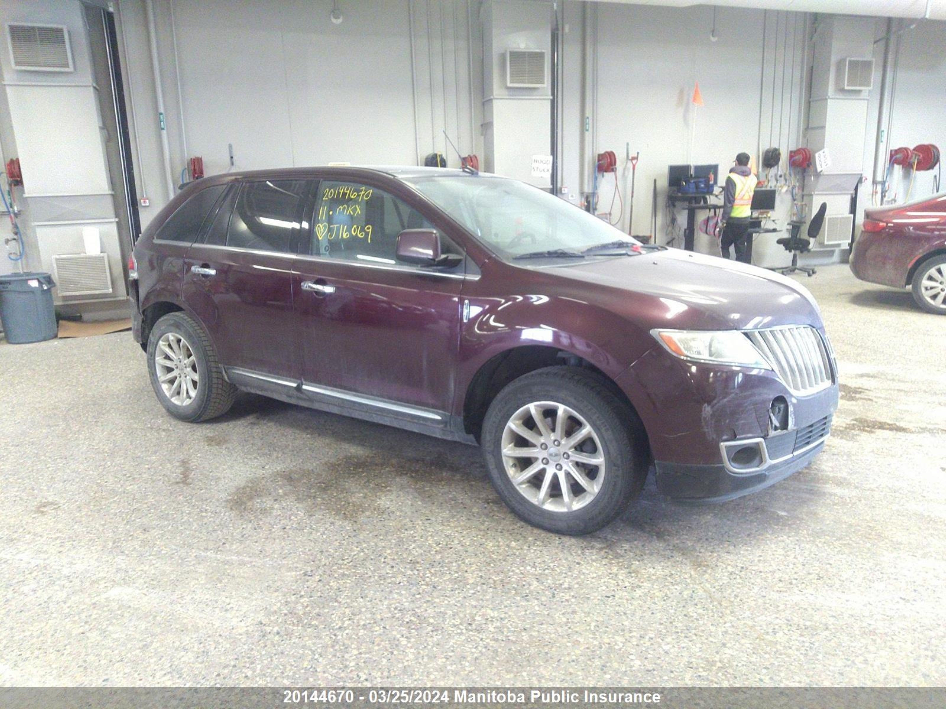 lincoln mkx 2011 2lmdj8jk2bbj16069