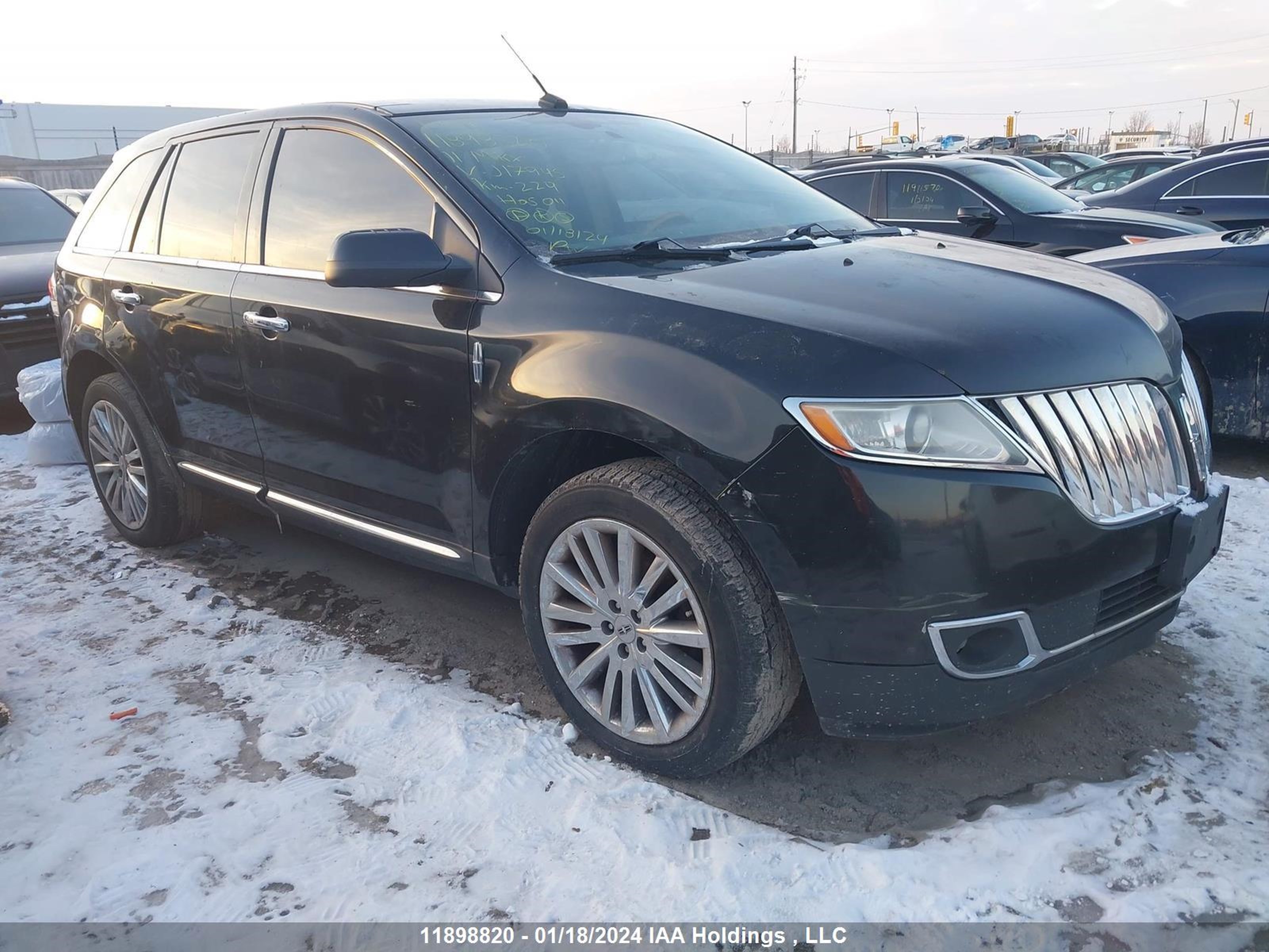 lincoln mkx 2011 2lmdj8jk7bbj17945