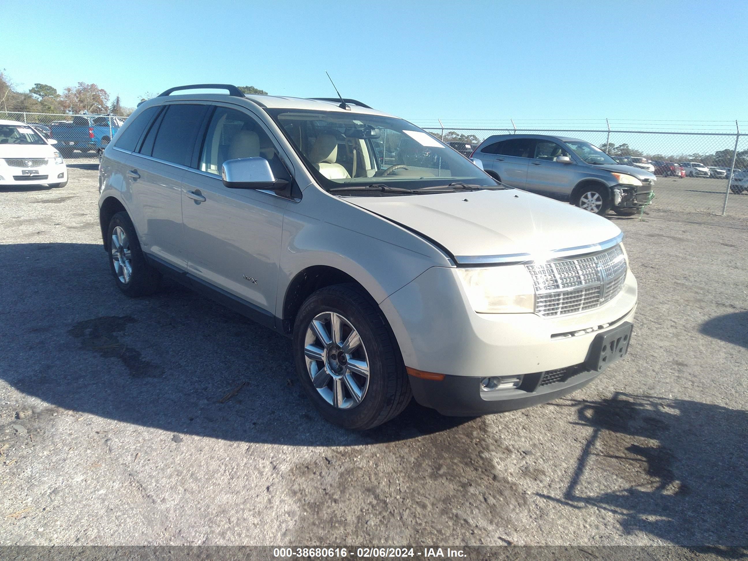 lincoln mkx 2007 2lmdu68c37bj36994