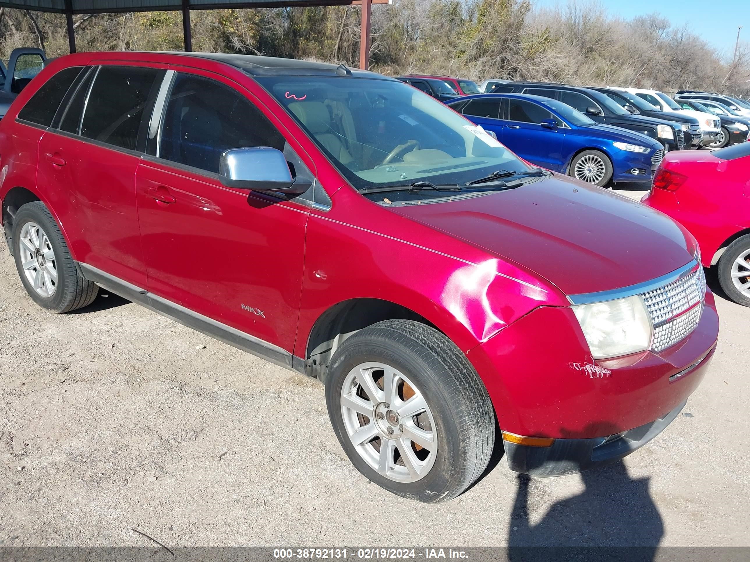 lincoln mkx 2007 2lmdu68cx7bj10585