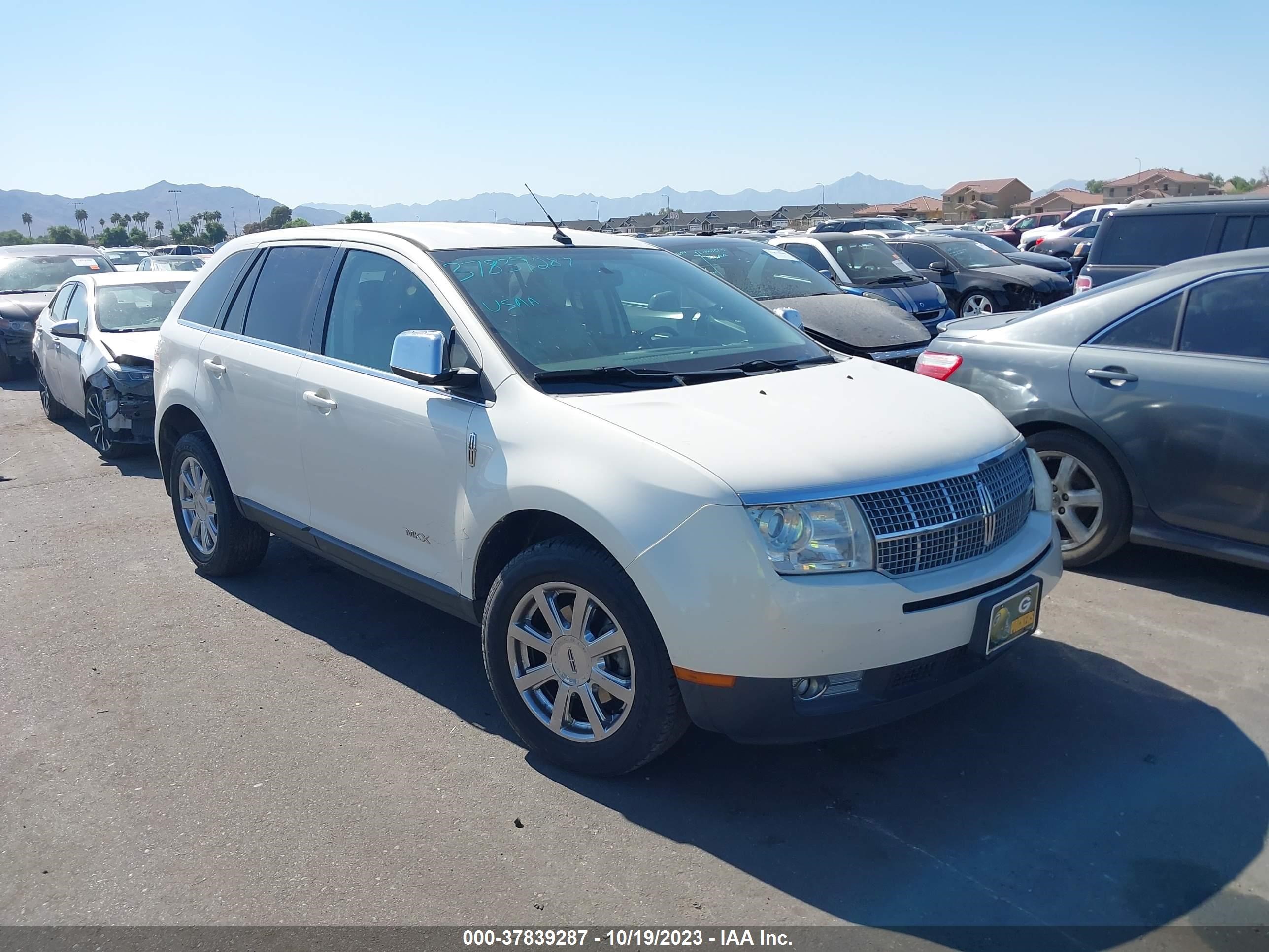 lincoln mkx 2008 2lmdu68cx8bj20356