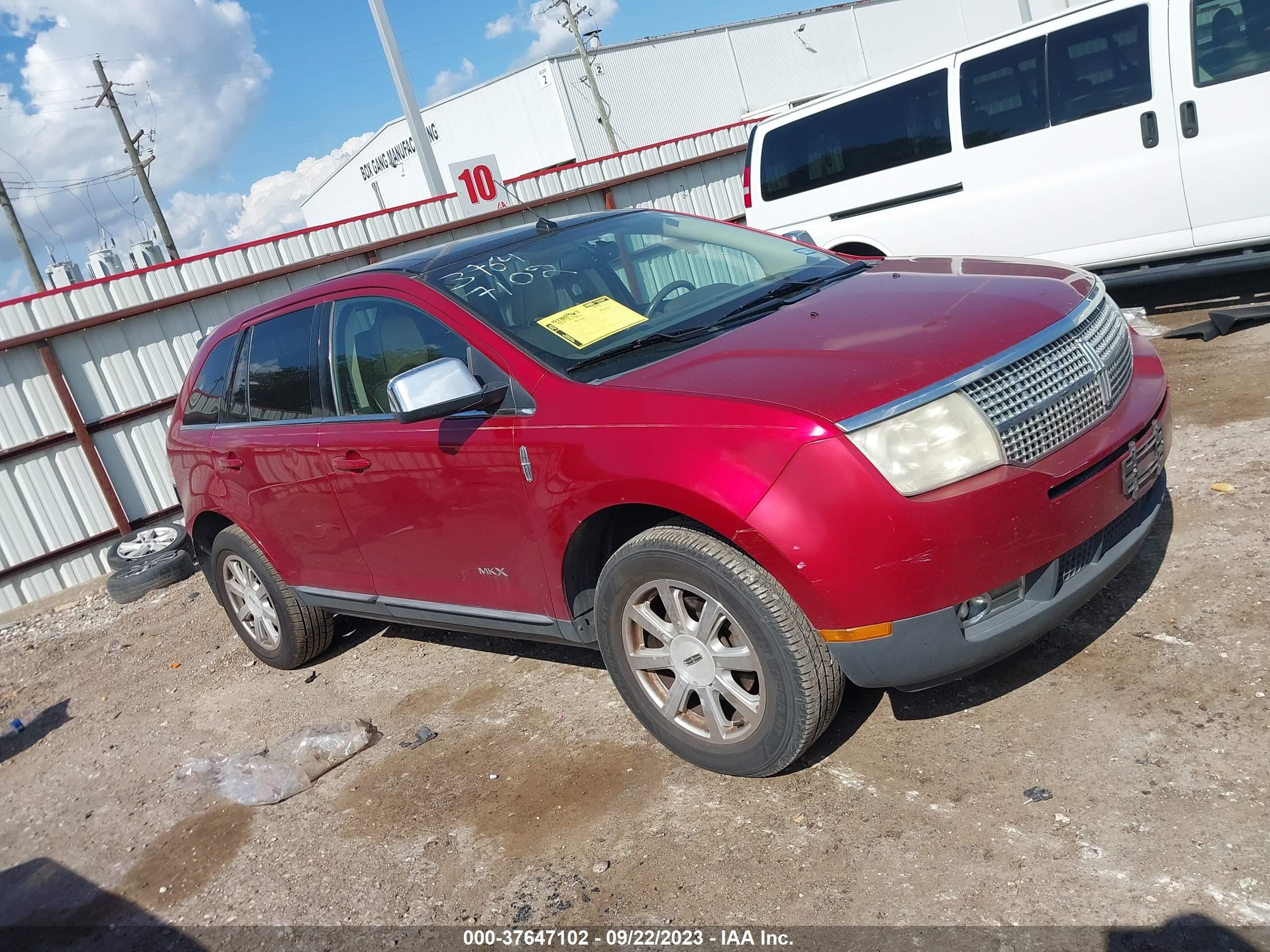 lincoln mkx 2008 2lmdu68cx8bj24357