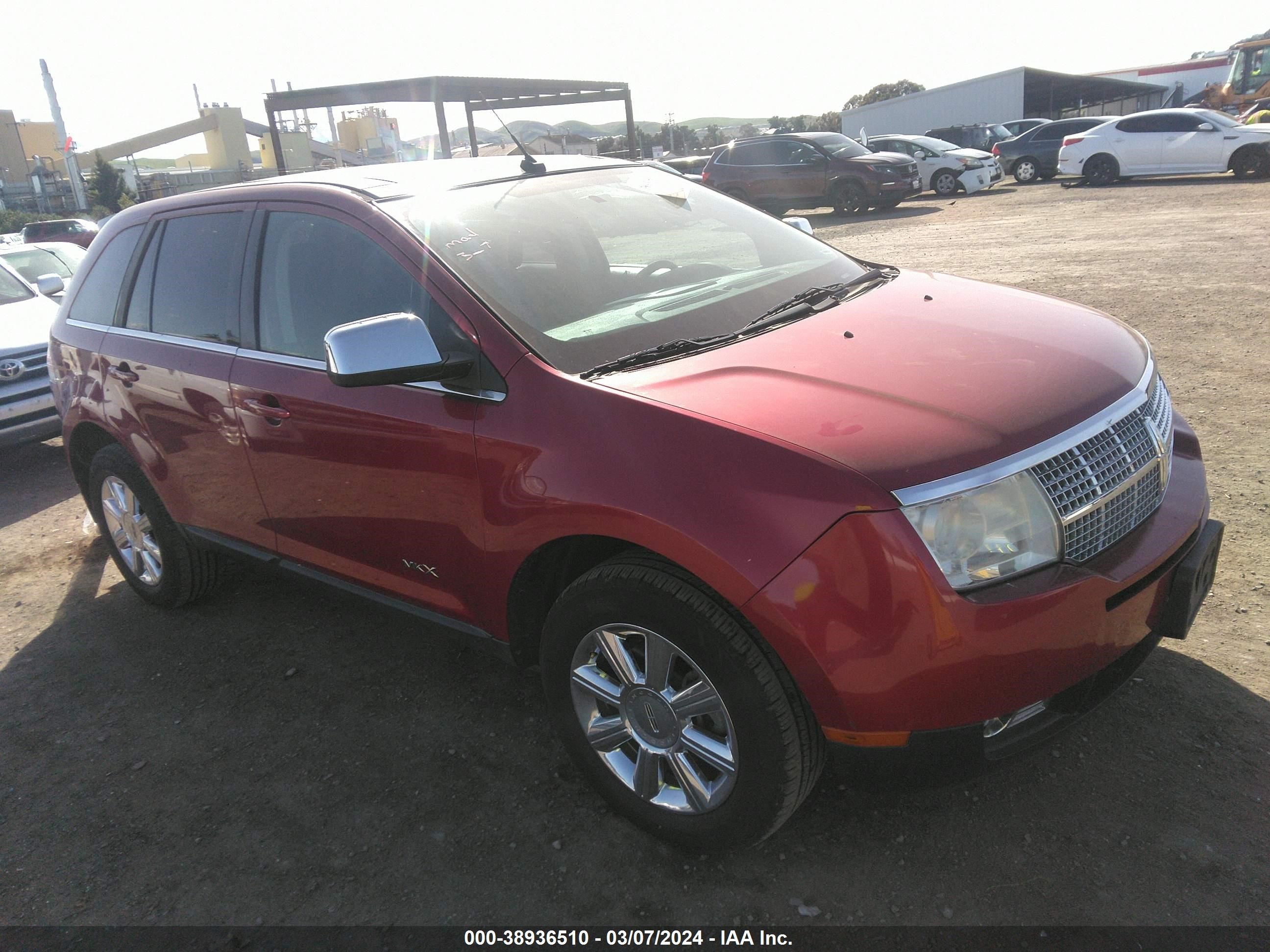 lincoln mkx 2007 2lmdu88c07bj12101