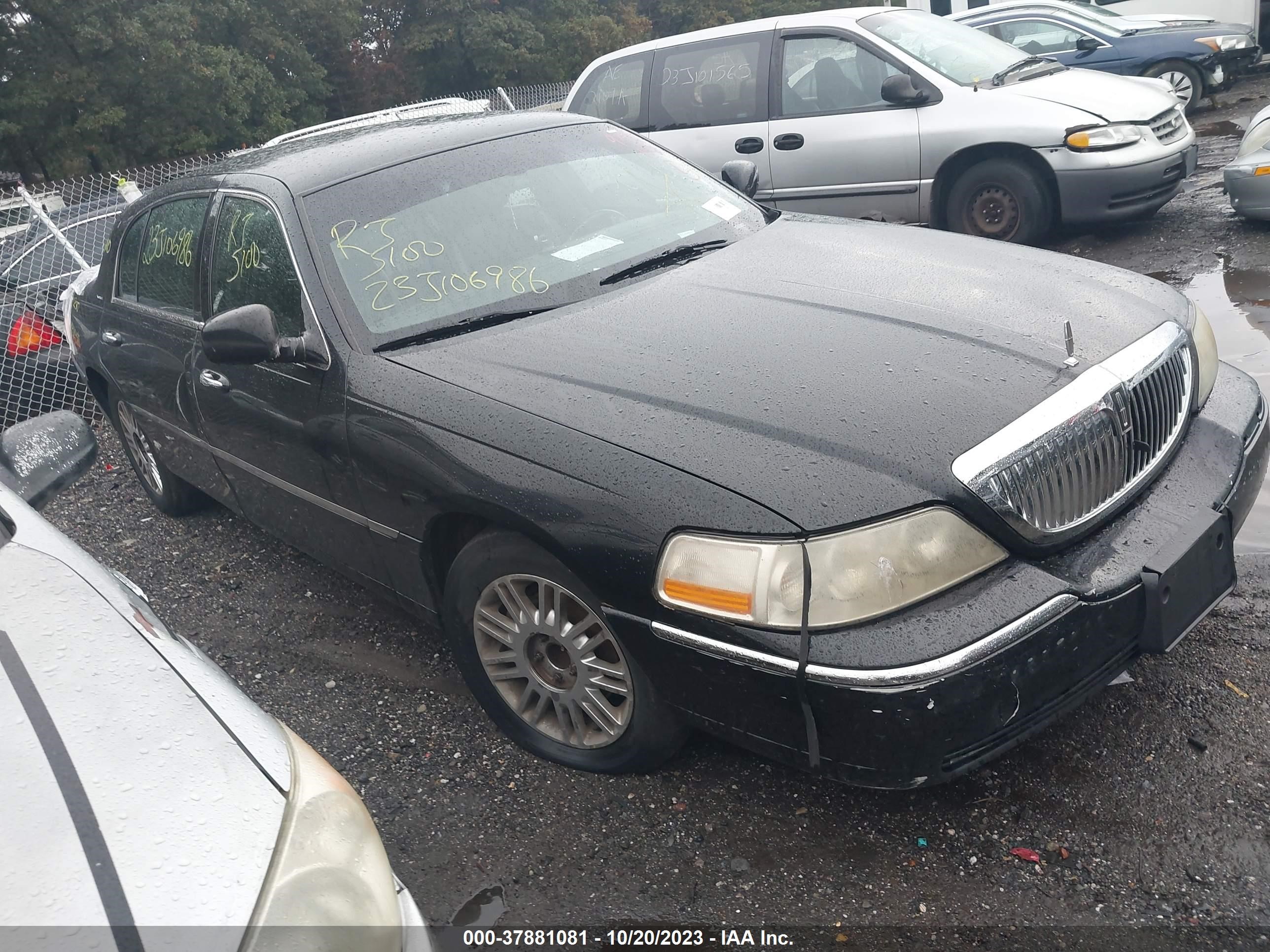 lincoln town car 2009 2lnhm85v79x601507