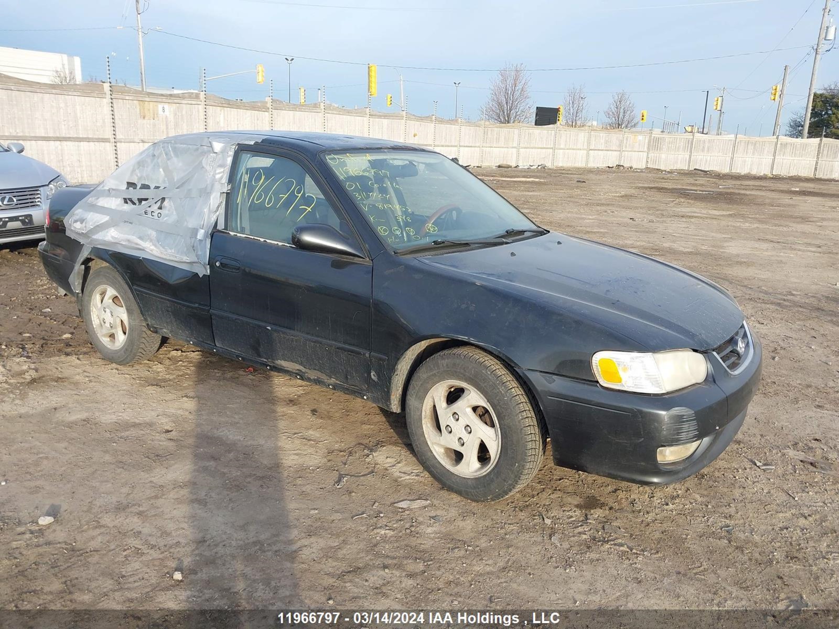 toyota corolla 2001 2t1br12e41c819453