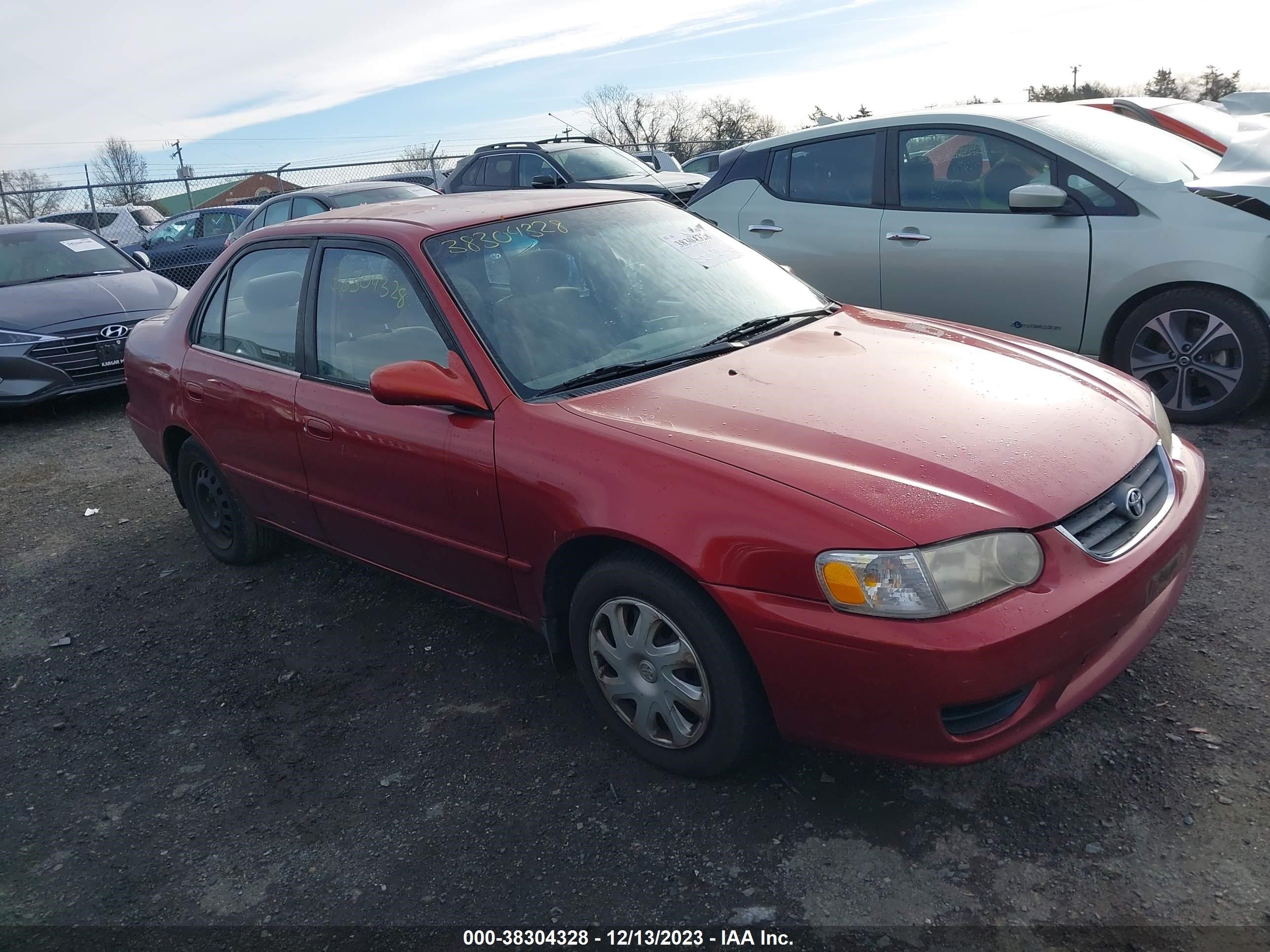 toyota corolla 2001 2t1br12e71c411786