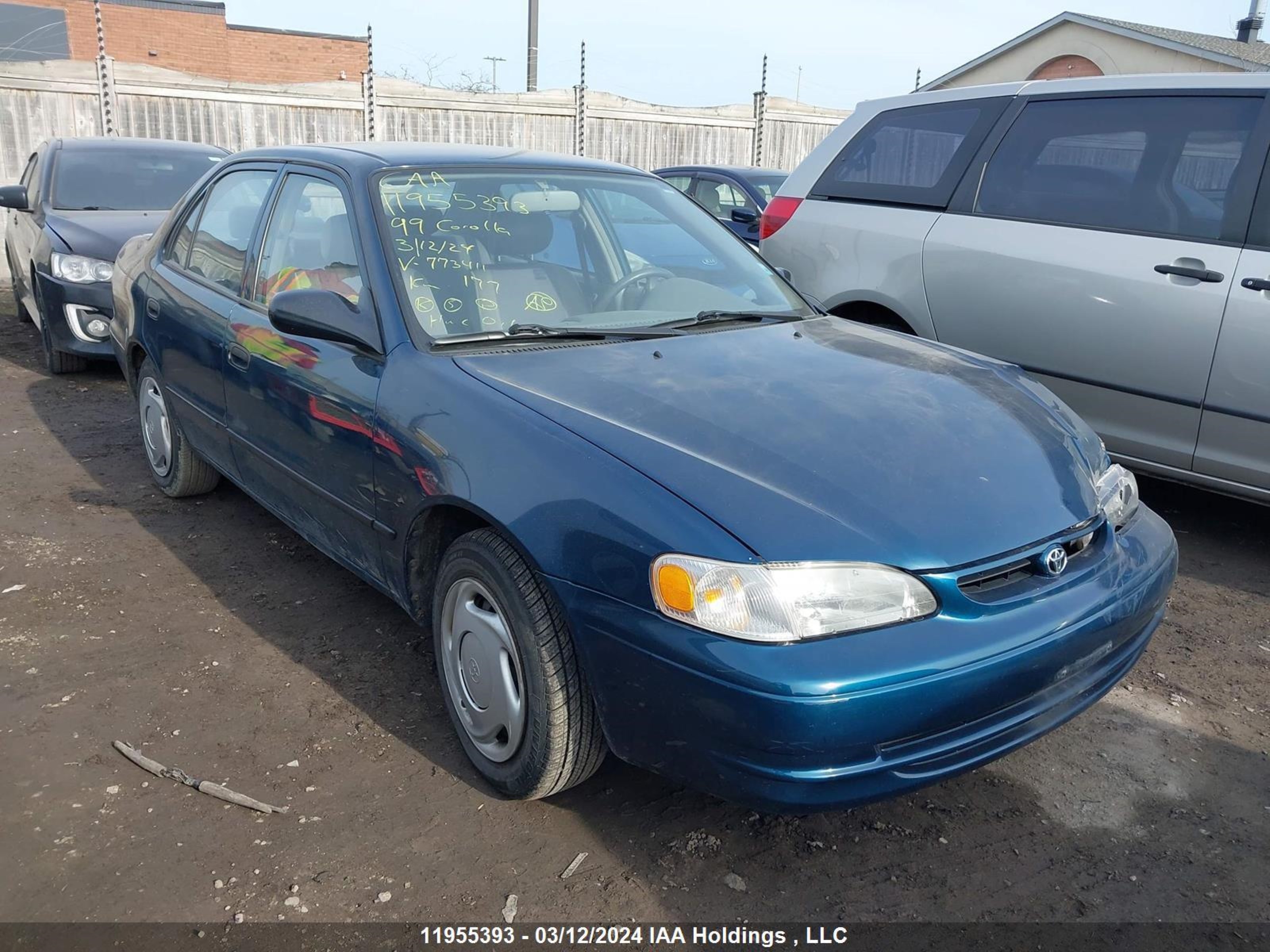 toyota corolla 1999 2t1br12e8xc773411