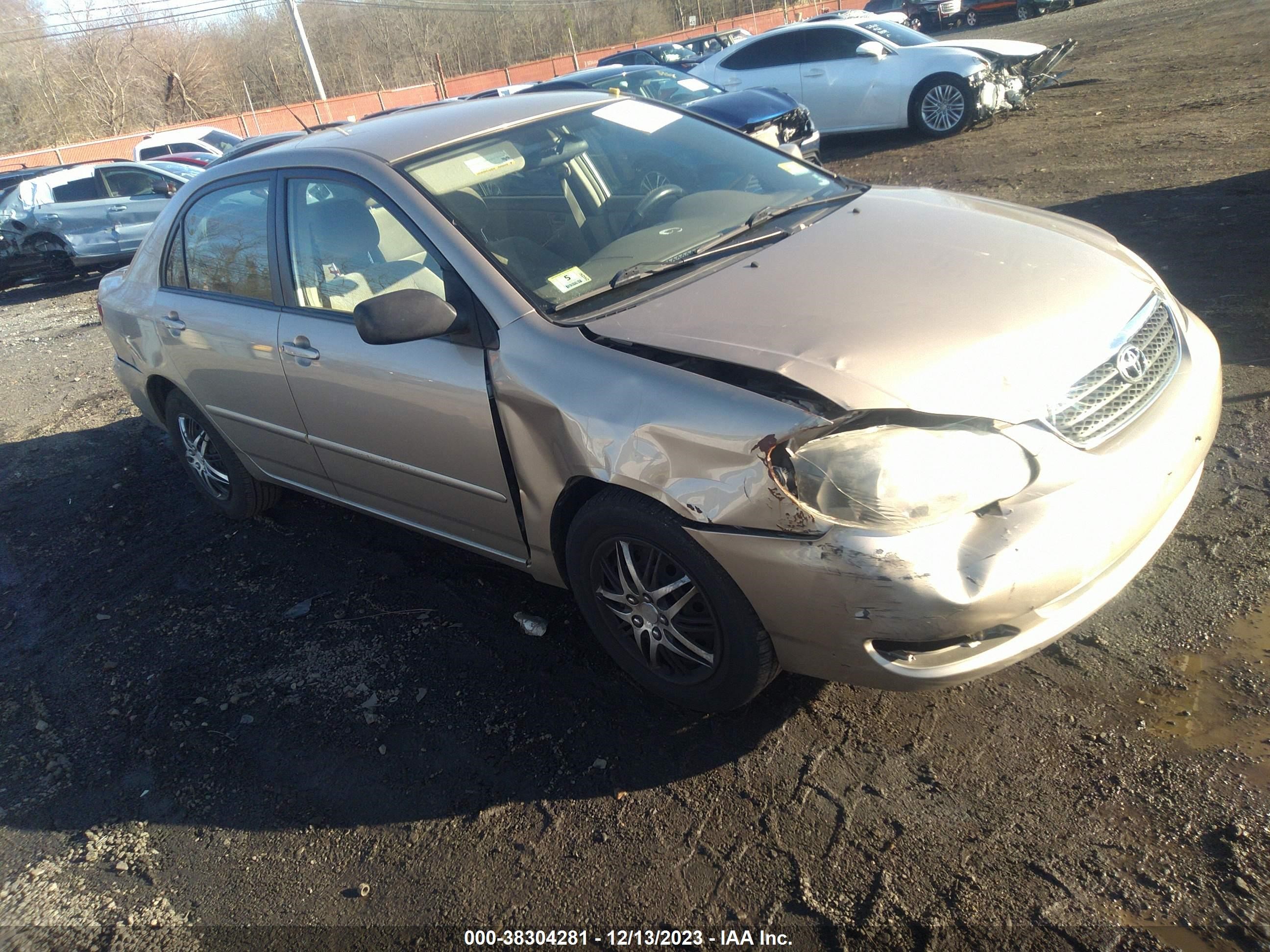 toyota corolla 2005 2t1br30e45c390268