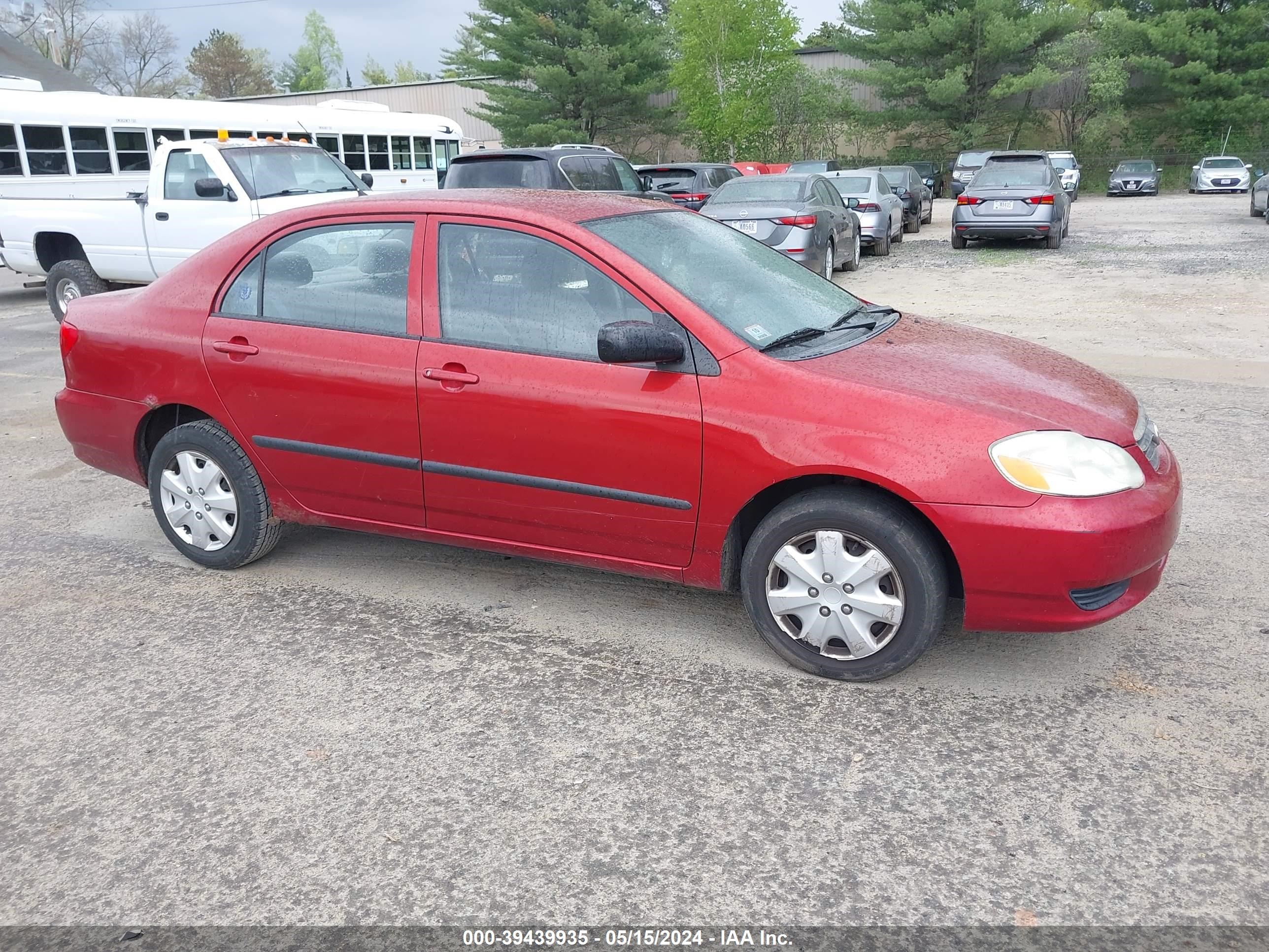 toyota corolla 2004 2t1br32e14c289006