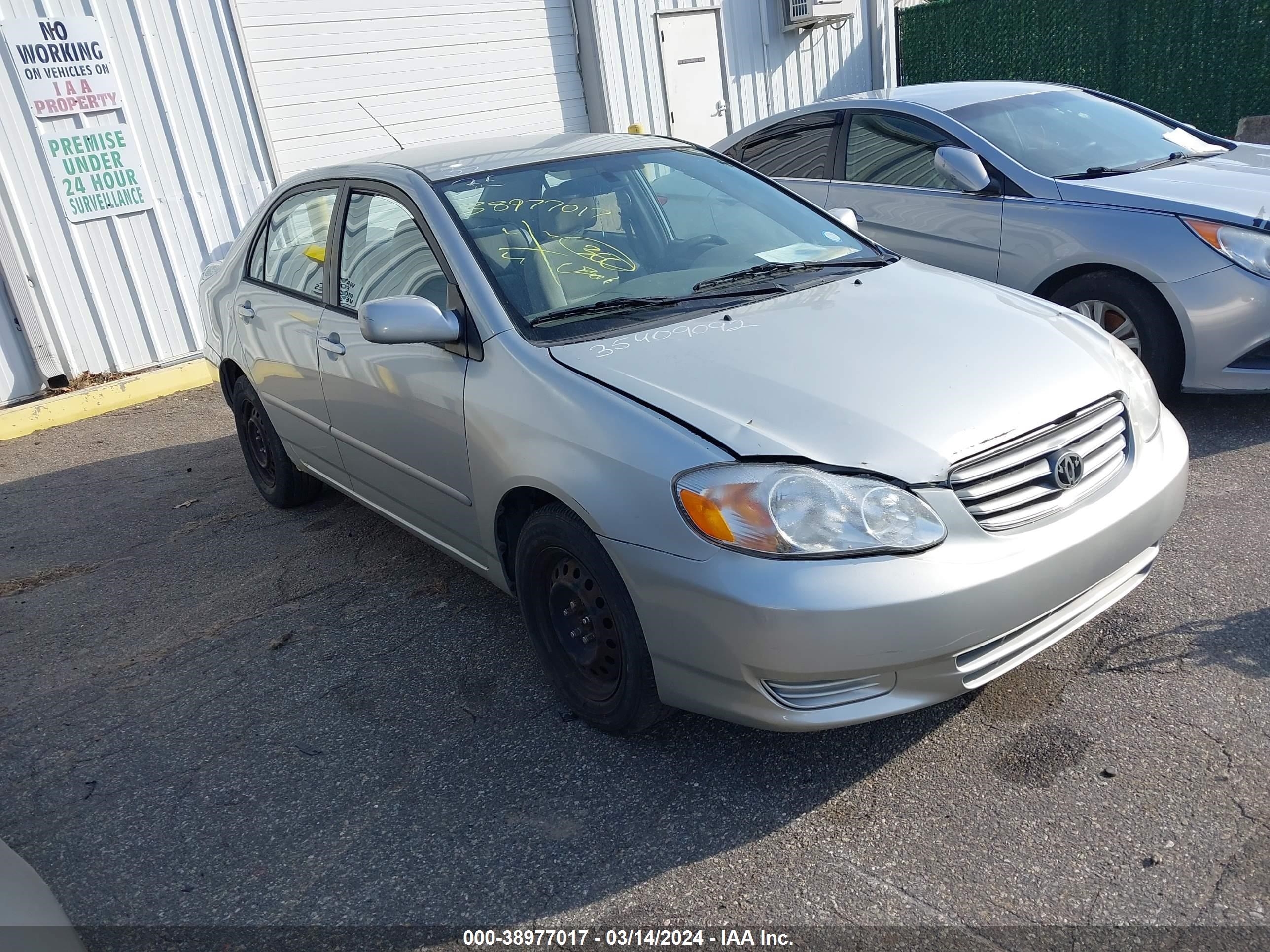 toyota corolla 2004 2t1br32e24c181946