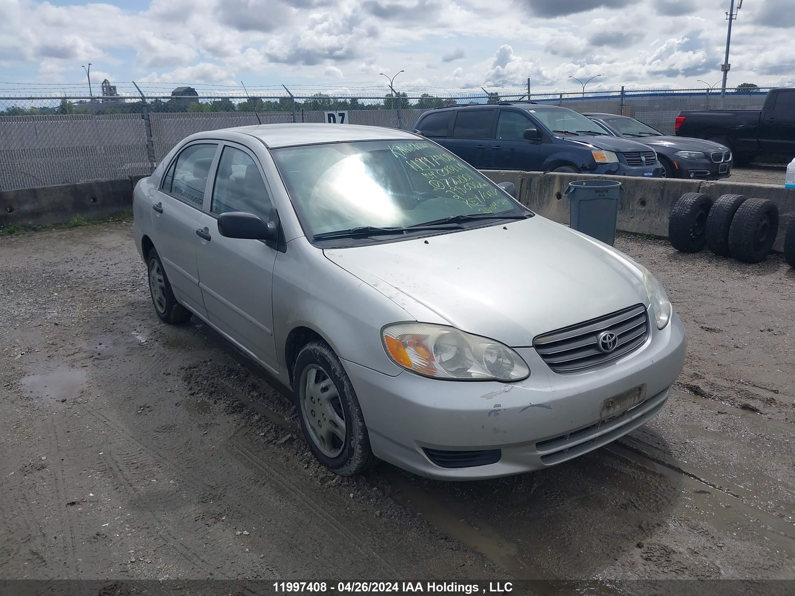 toyota corolla 2004 2t1br32e24c782001