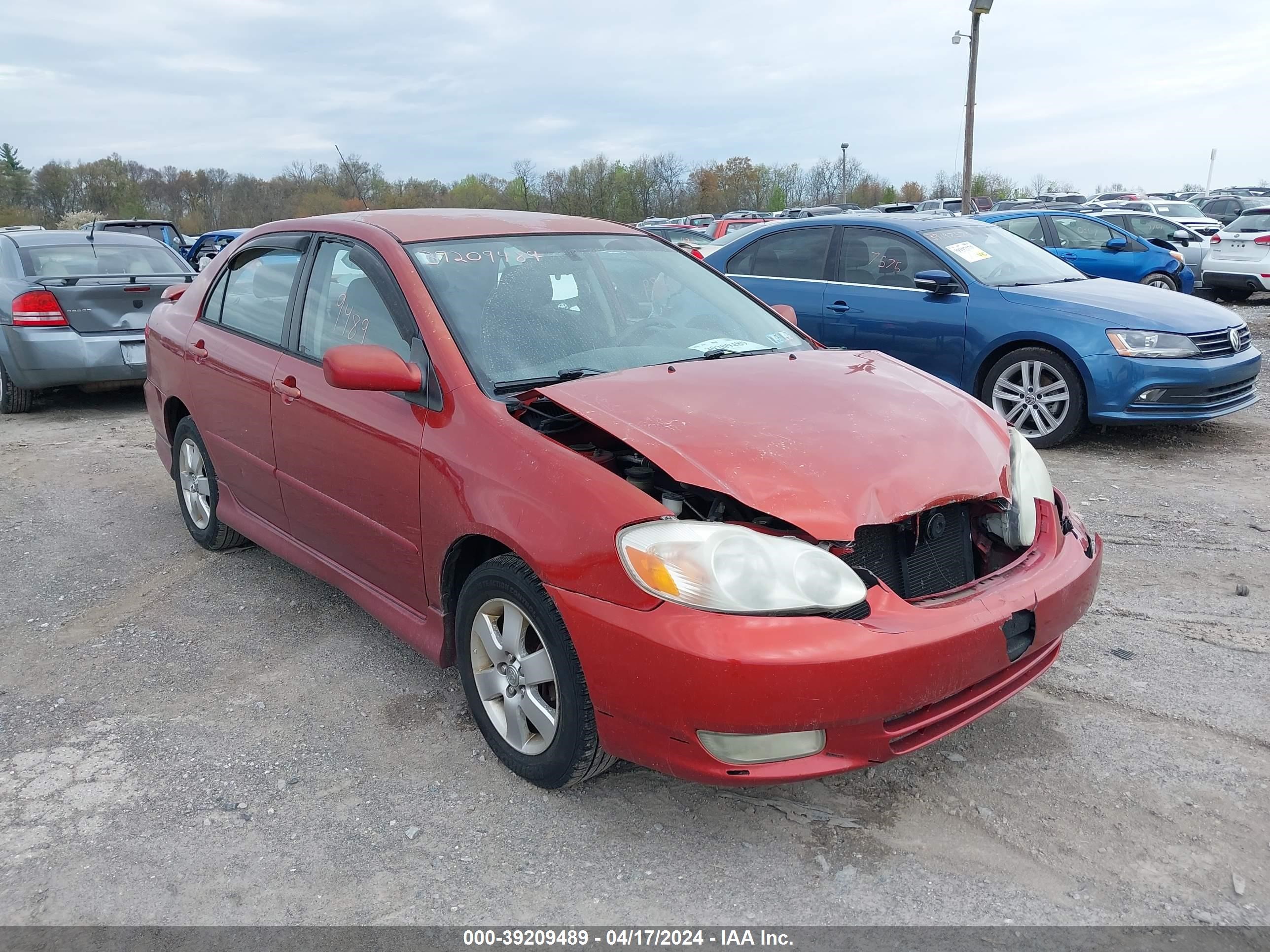 toyota corolla 2004 2t1br32e34c301673