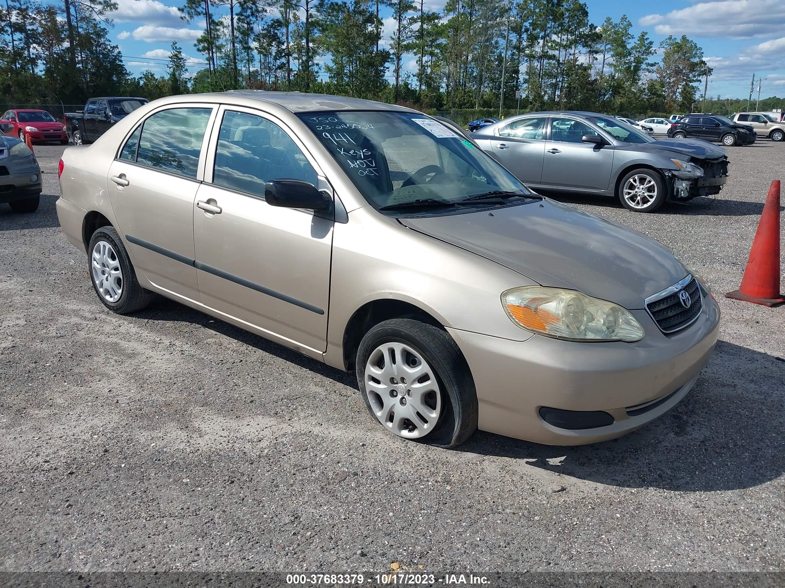 toyota corolla 2006 2t1br32e36c668480