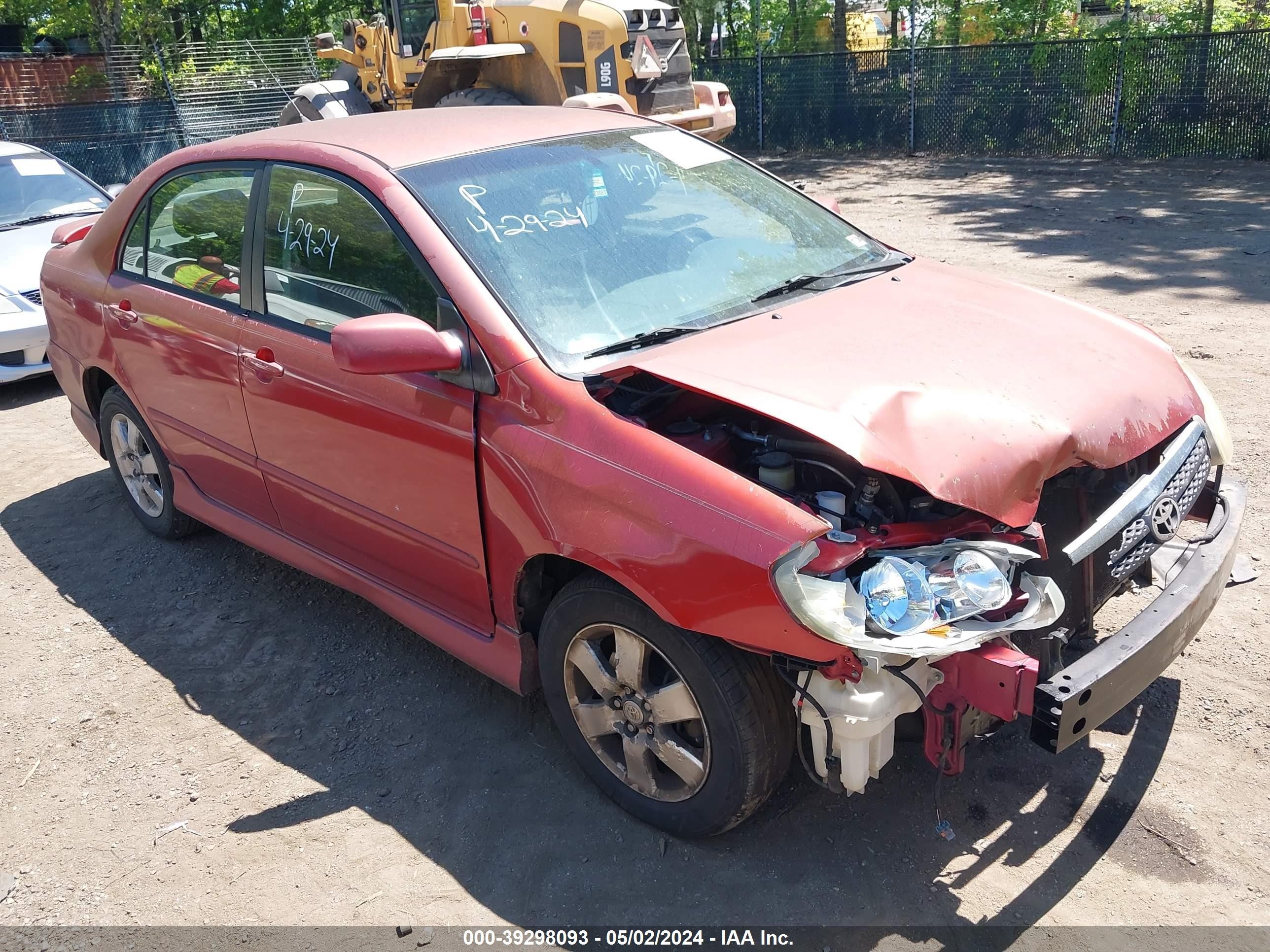 toyota corolla 2006 2t1br32e36c704345