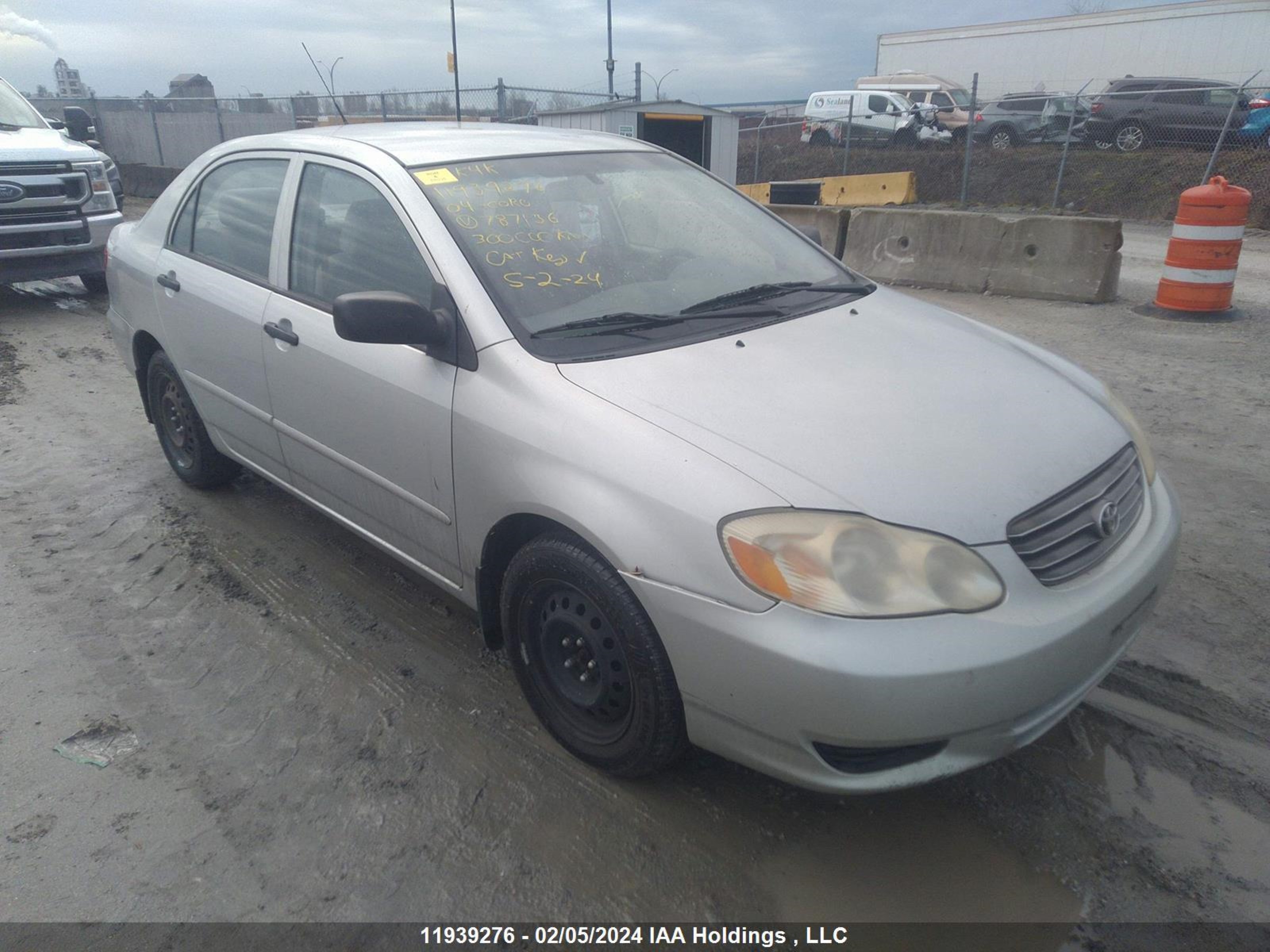 toyota corolla 2004 2t1br32e64c787136