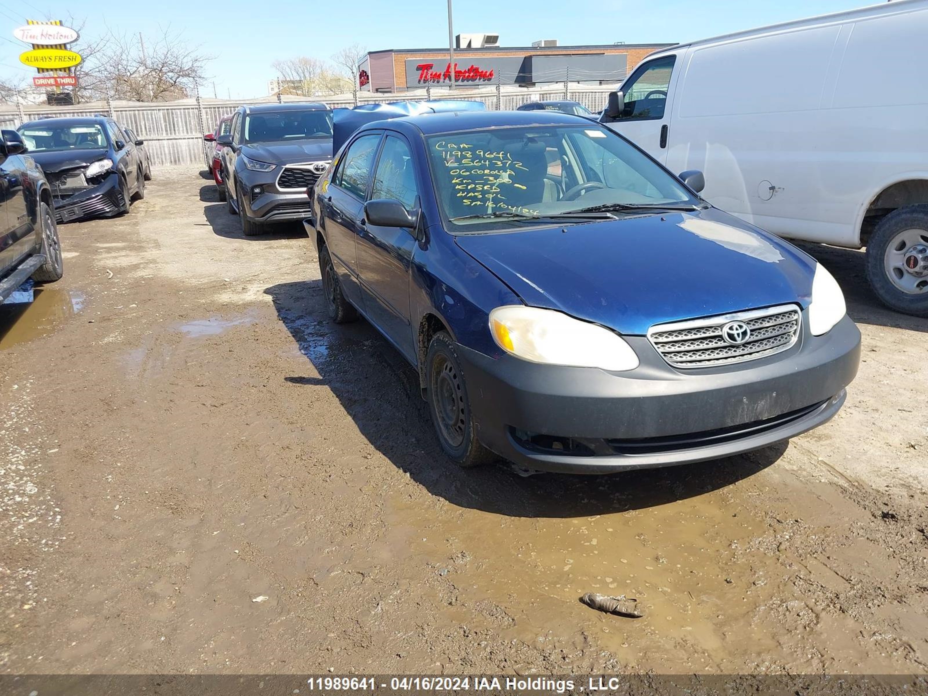 toyota corolla 2006 2t1br32e66c564372