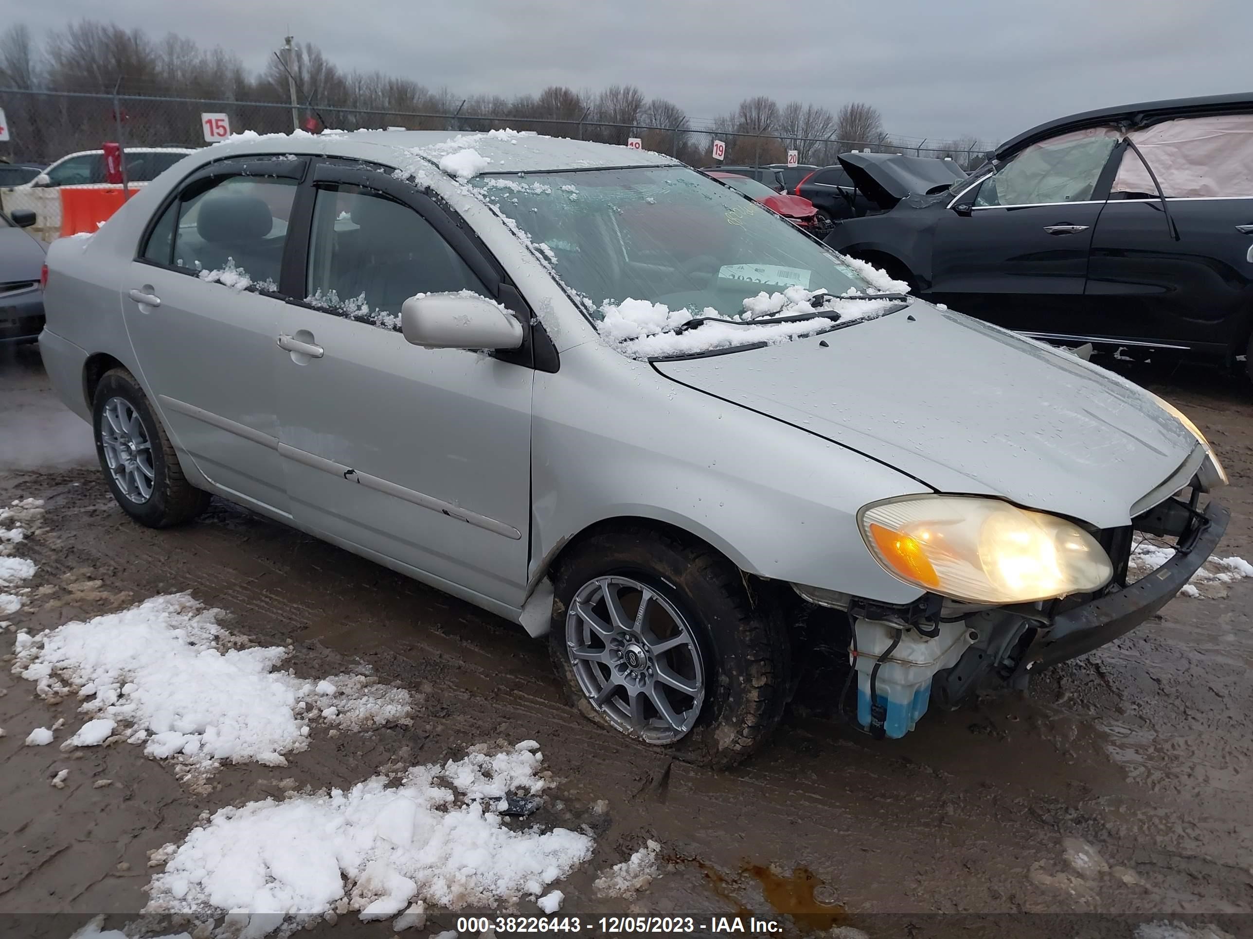 toyota corolla 2003 2t1br32e73c060215