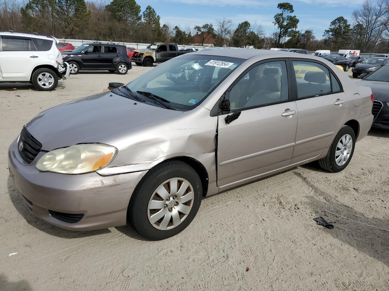 toyota corolla 2003 2t1br32e73c098656