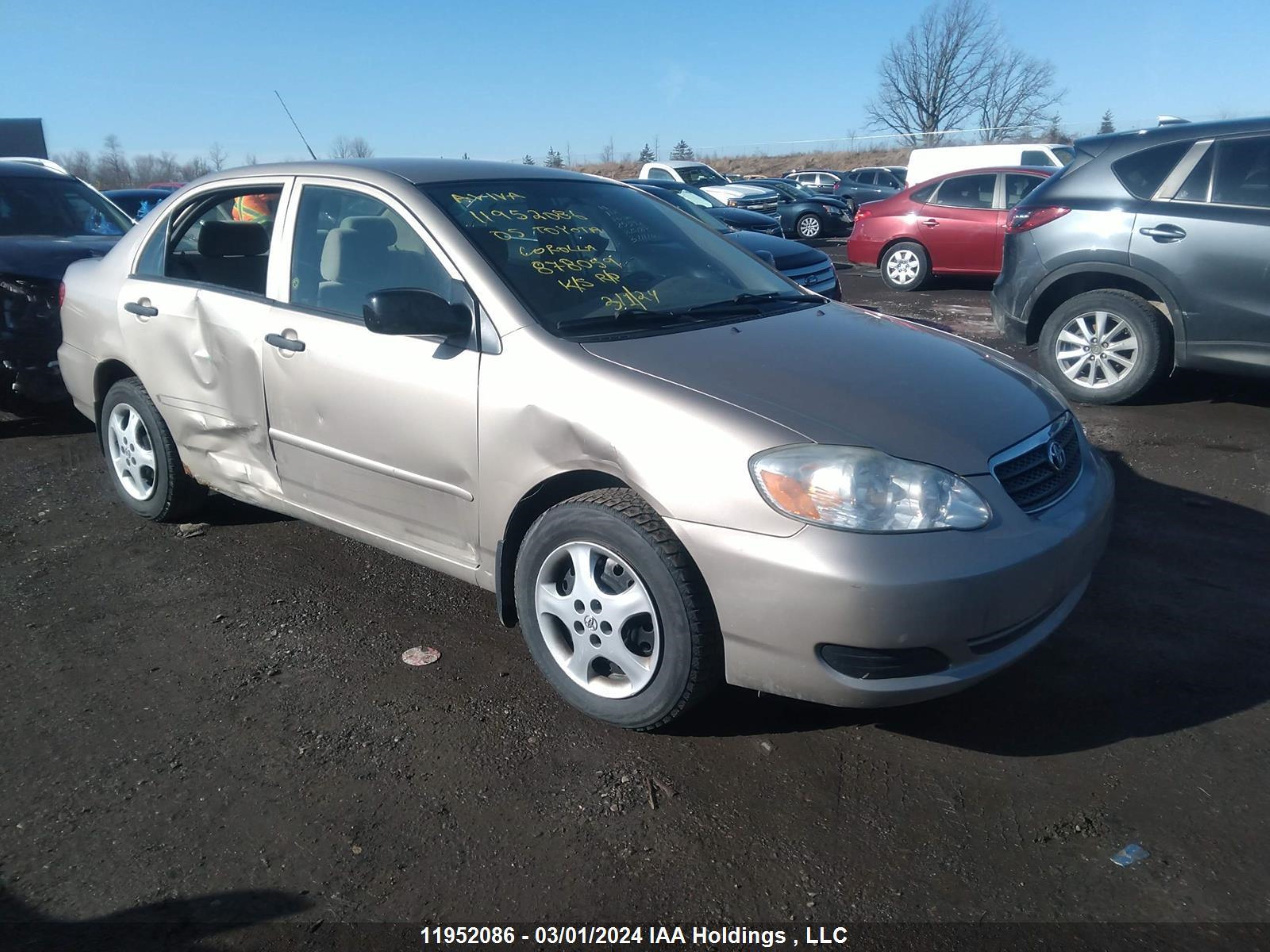 toyota corolla 2005 2t1br32e75c878059