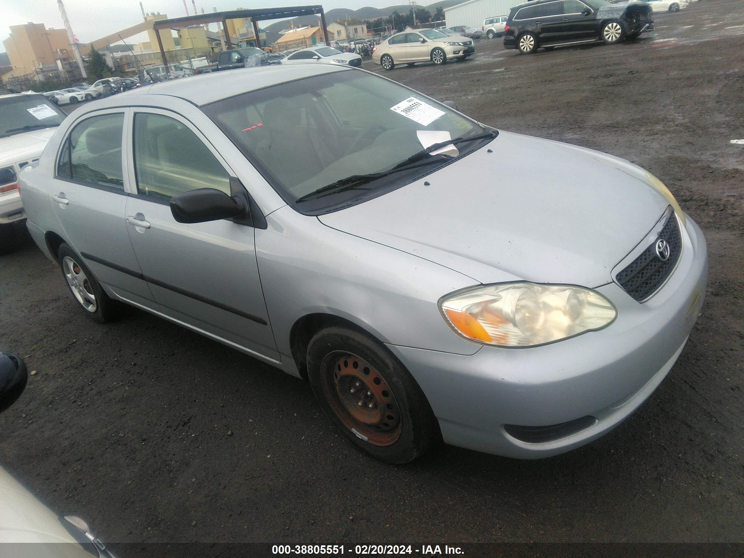 toyota corolla 2007 2t1br32e87c728433