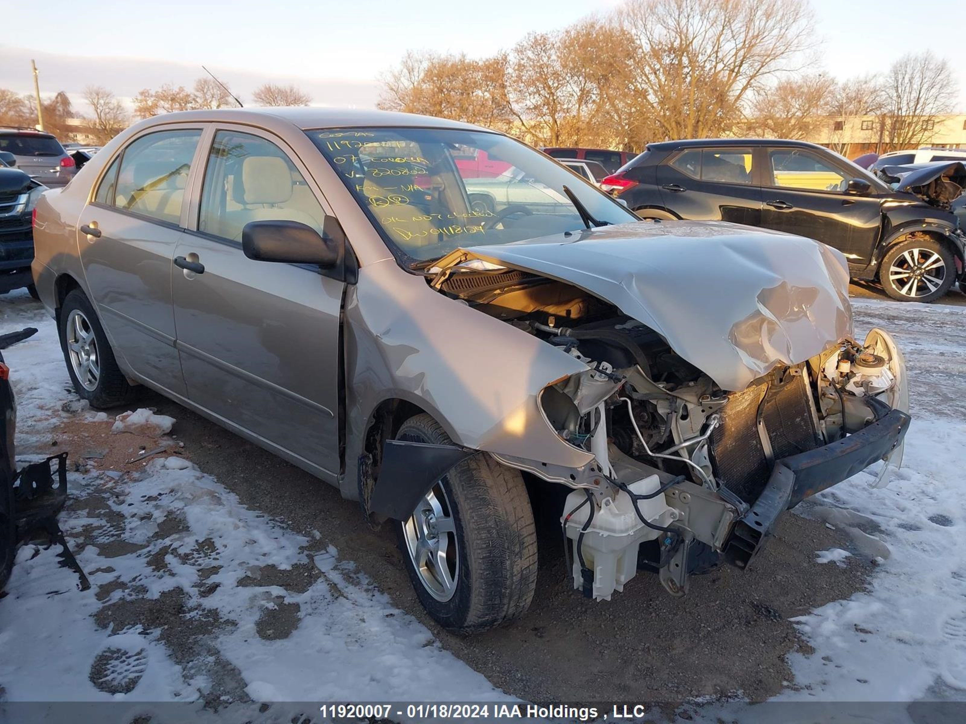 toyota corolla 2007 2t1br32e97c820862