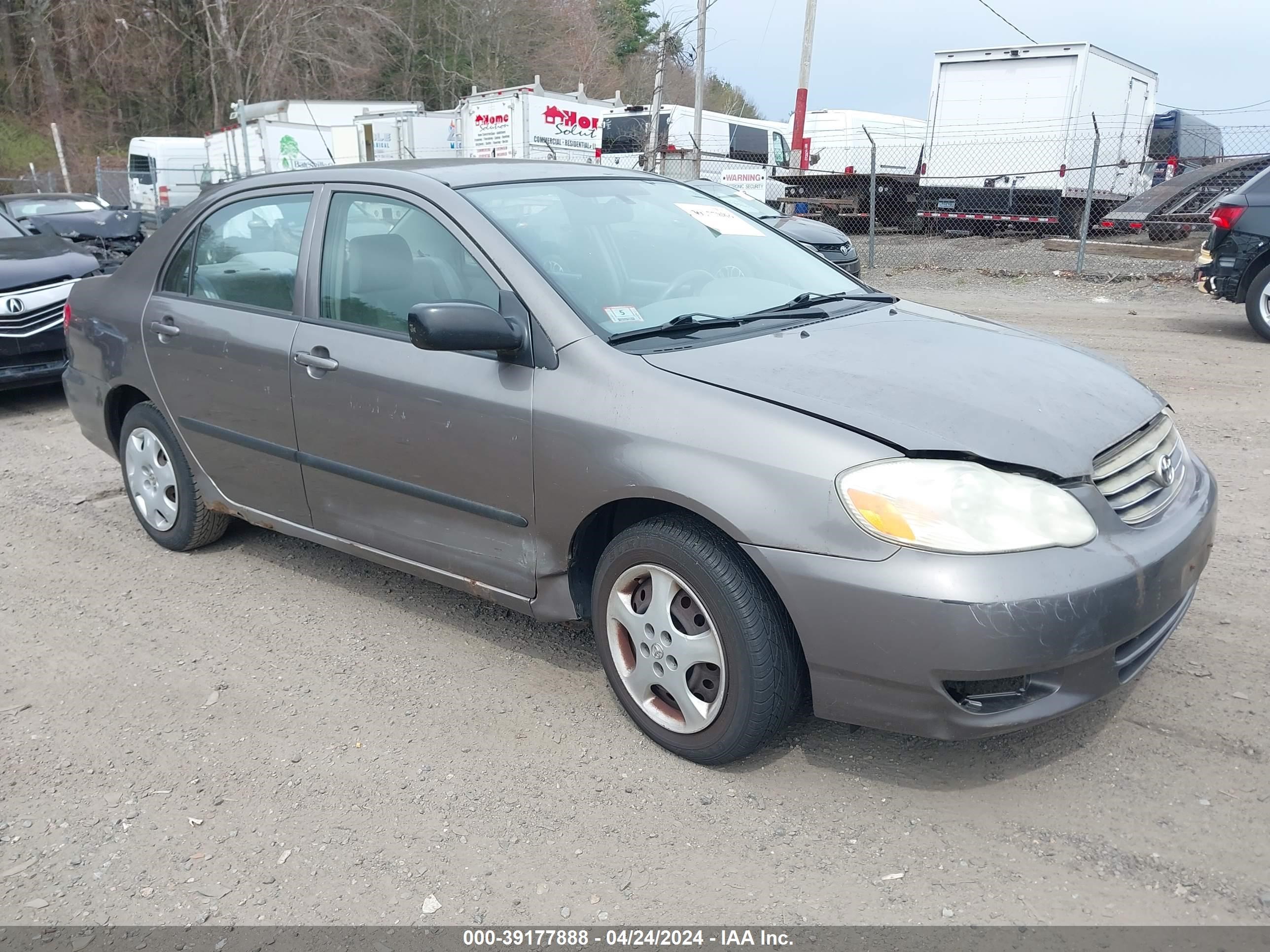 toyota corolla 2003 2t1br32ex3c023160